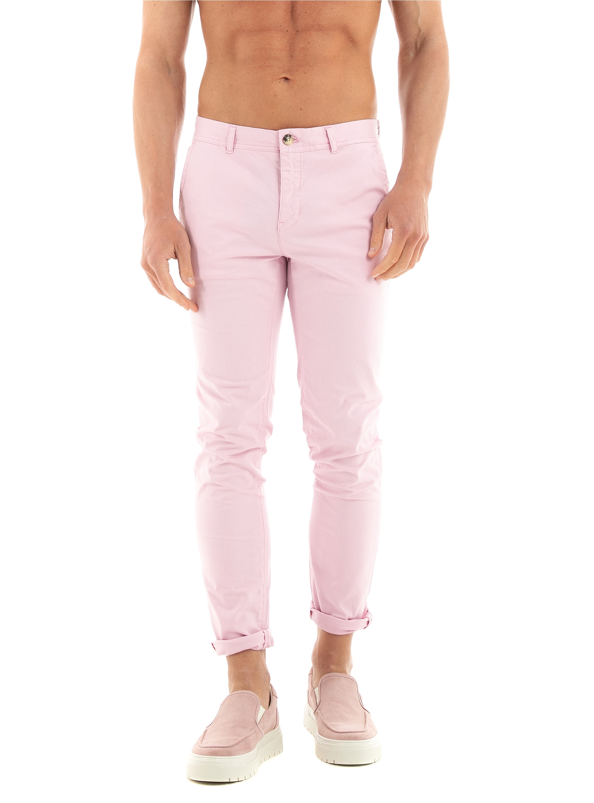 Scotch & Soda Mott- Super Slim Fit Chino Pants - Pale Pink
