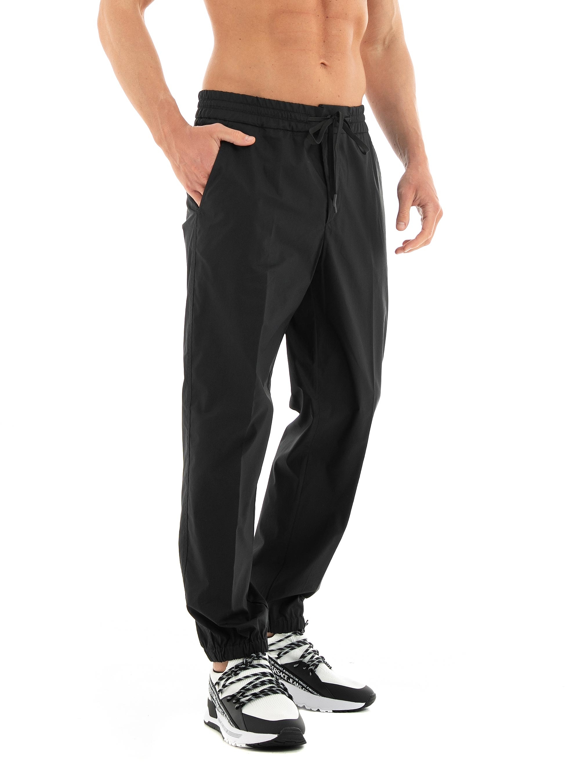 Versace Jeans Couture Patch V-Emb Popeline Pants - Black