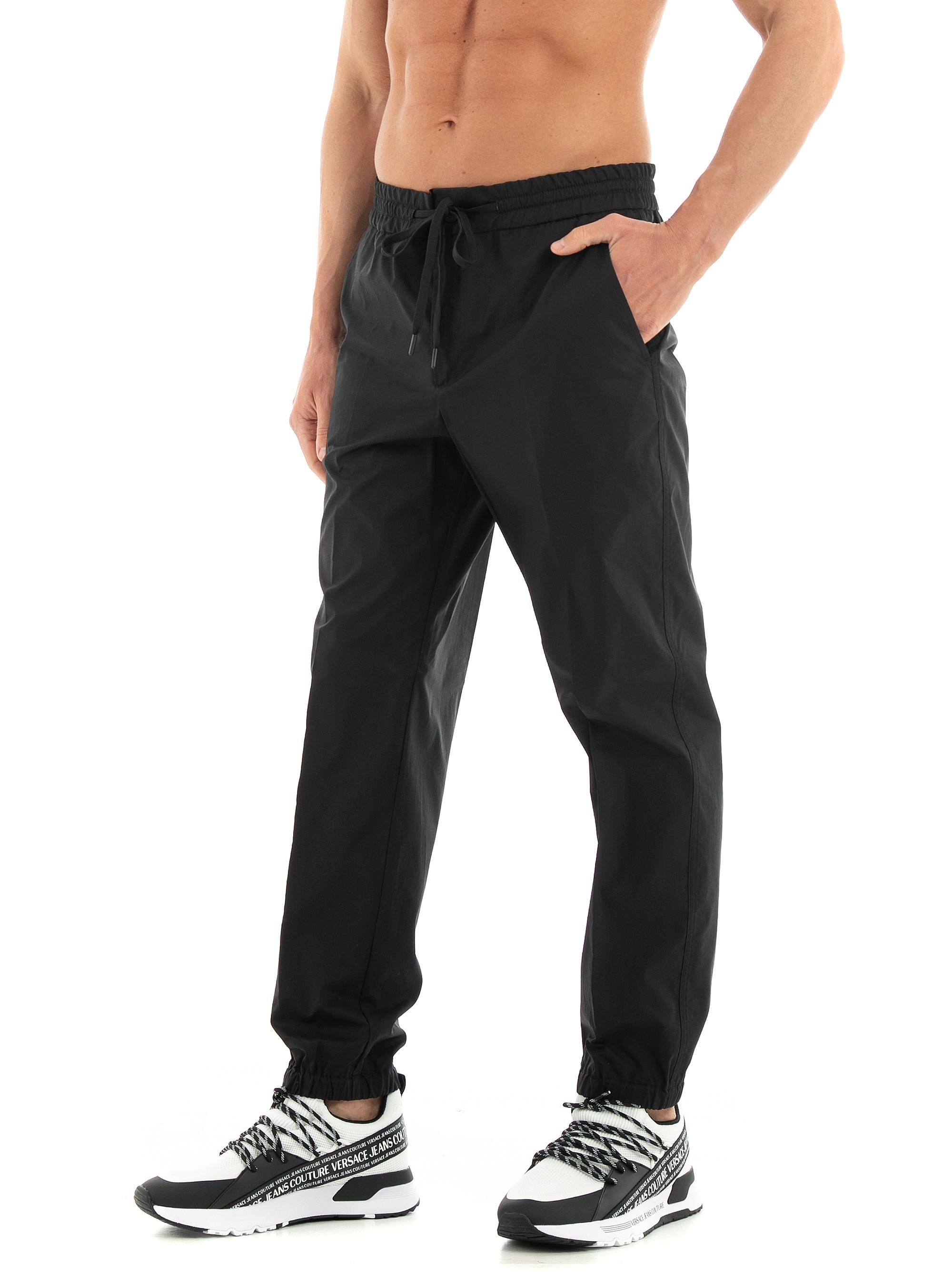 Versace Jeans Couture Patch V-Emb Popeline Pants - Black