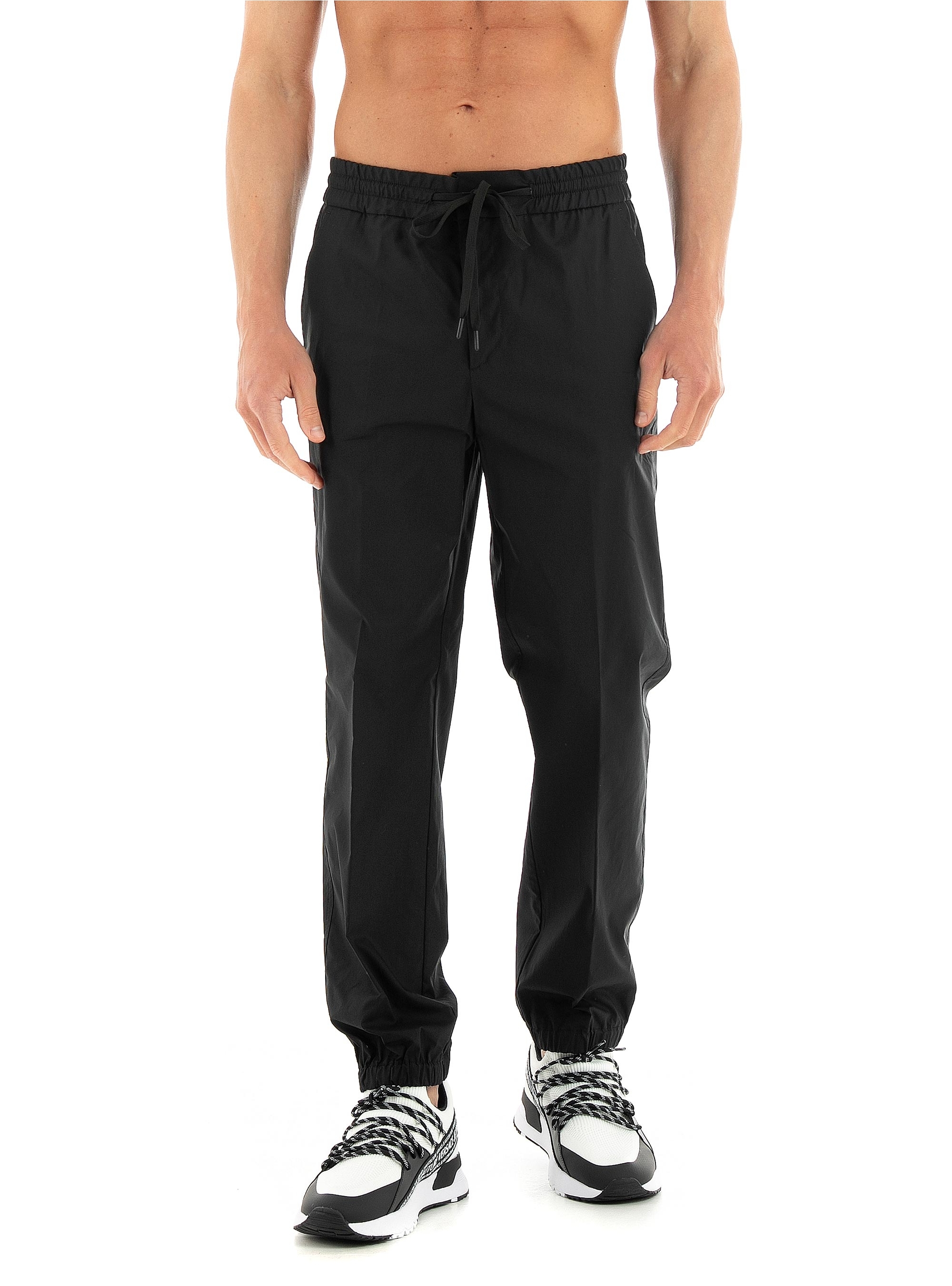 Versace Jeans Couture Patch V-Emb Popeline Pants - Black