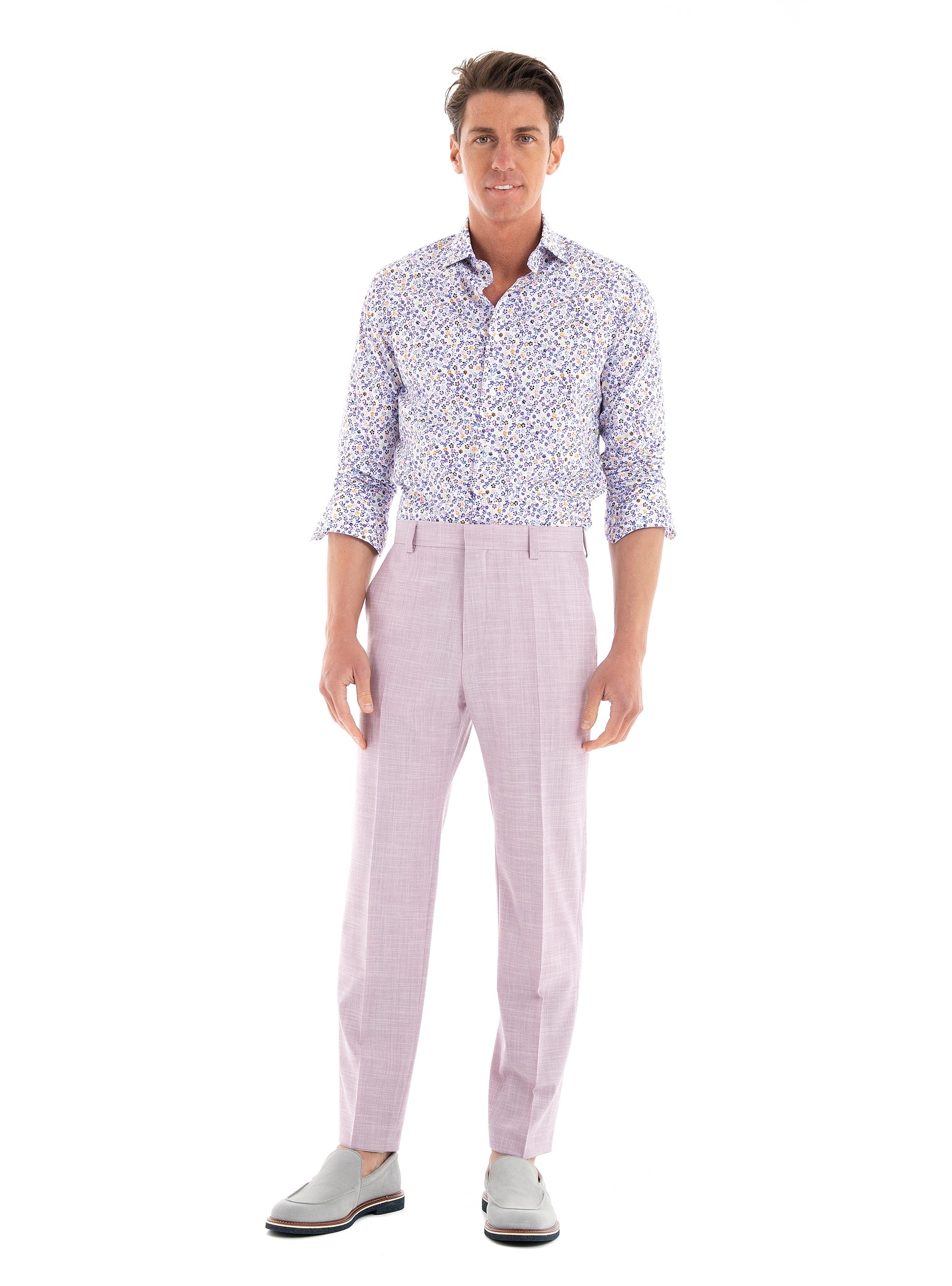 HUGO Modern Fit Trousers Teagan231X - Pale Pink