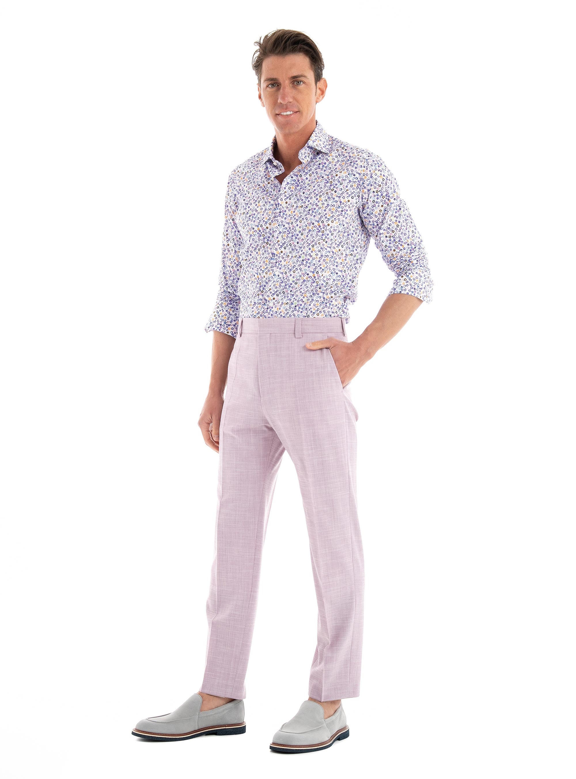 HUGO Modern Fit Trousers Teagan231X - Pale Pink