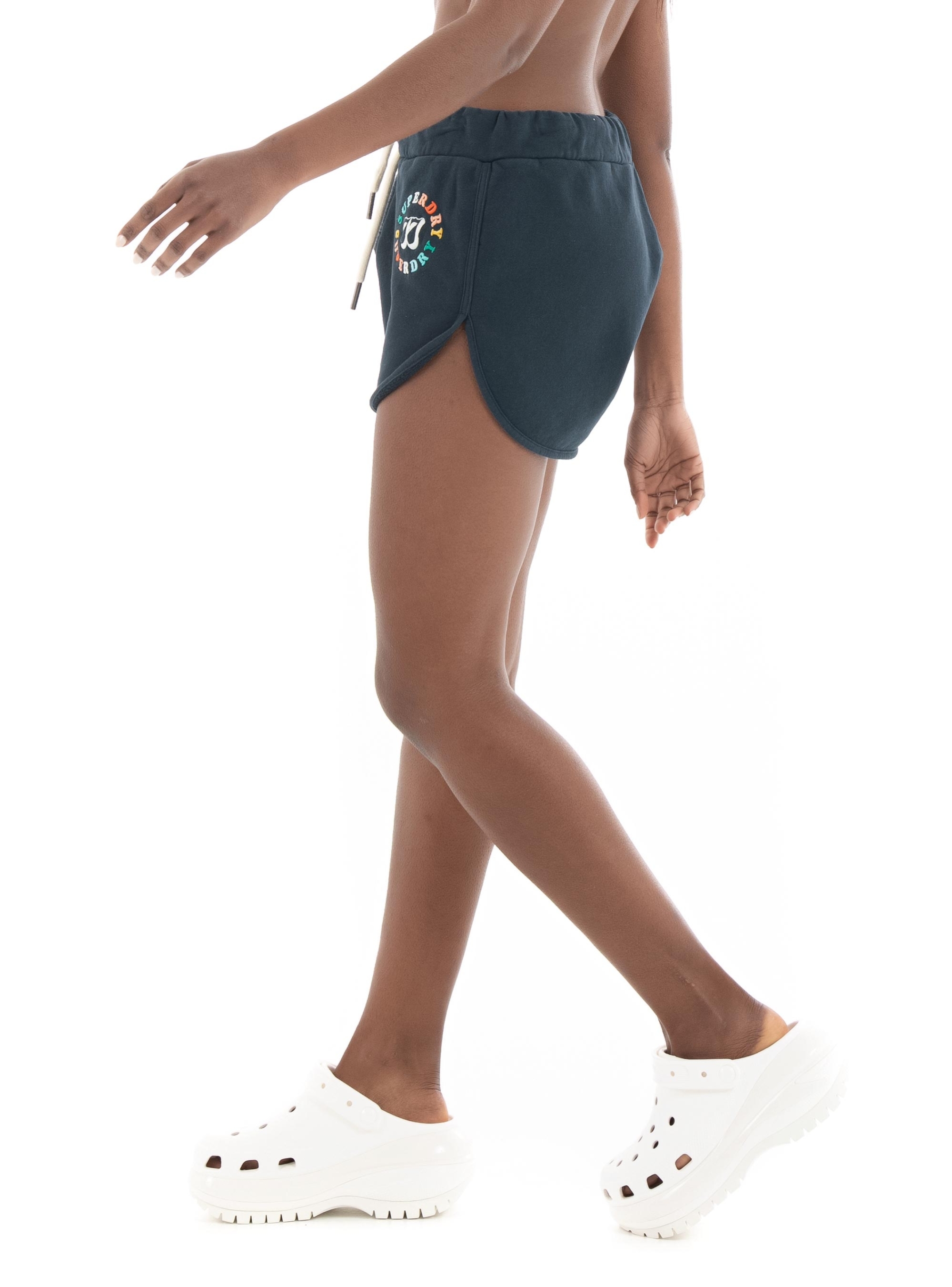 Superdry D2 Ovin Vintage Rainbow Shorts - Navy