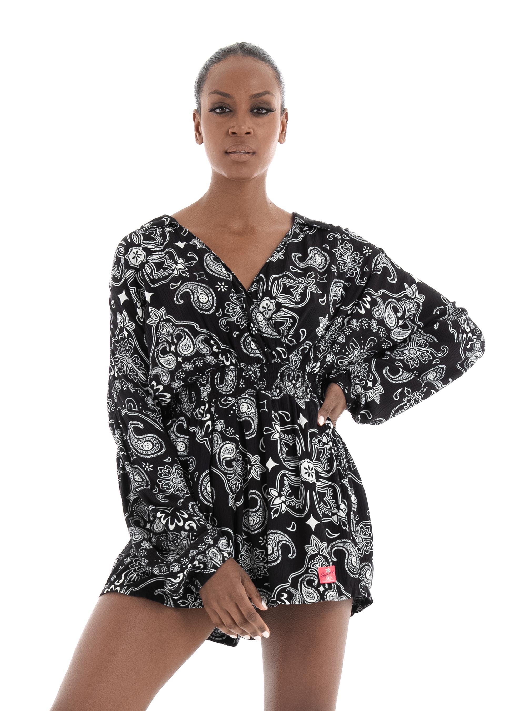 Superdry Vintage Beach Playsuit - Black