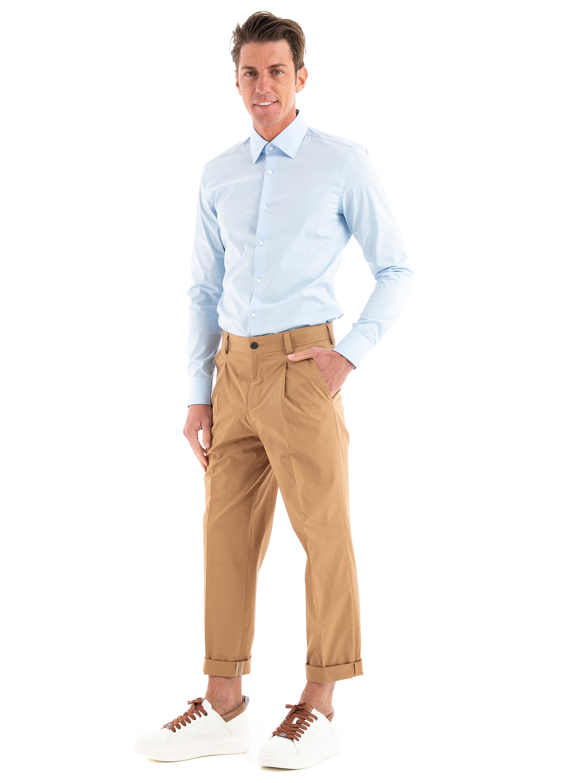 BOSS Slim Fit Shirt H-Hank-Kent-C1 - Light Blue