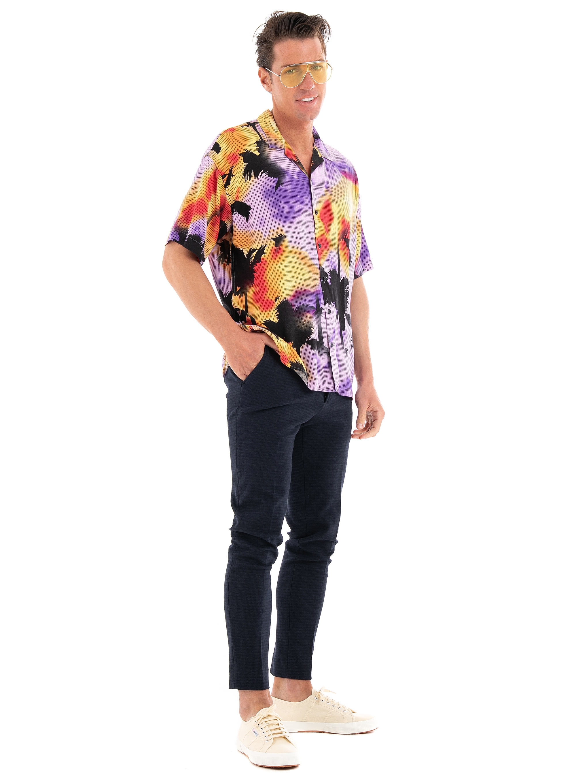 Jack & Jones Energy Reggie Resort Shirt - Lavender