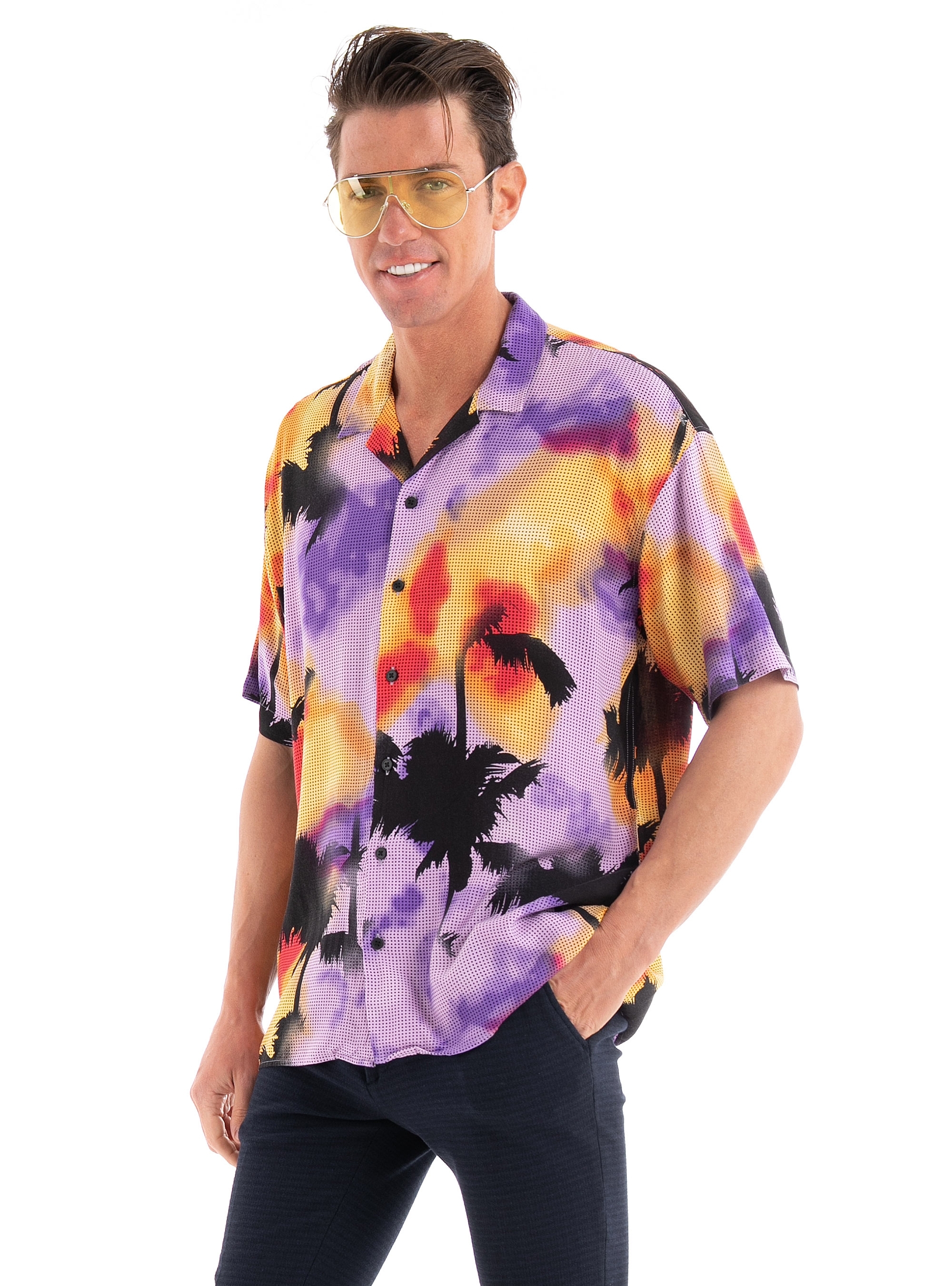 Jack & Jones Energy Reggie Resort Shirt - Lavender