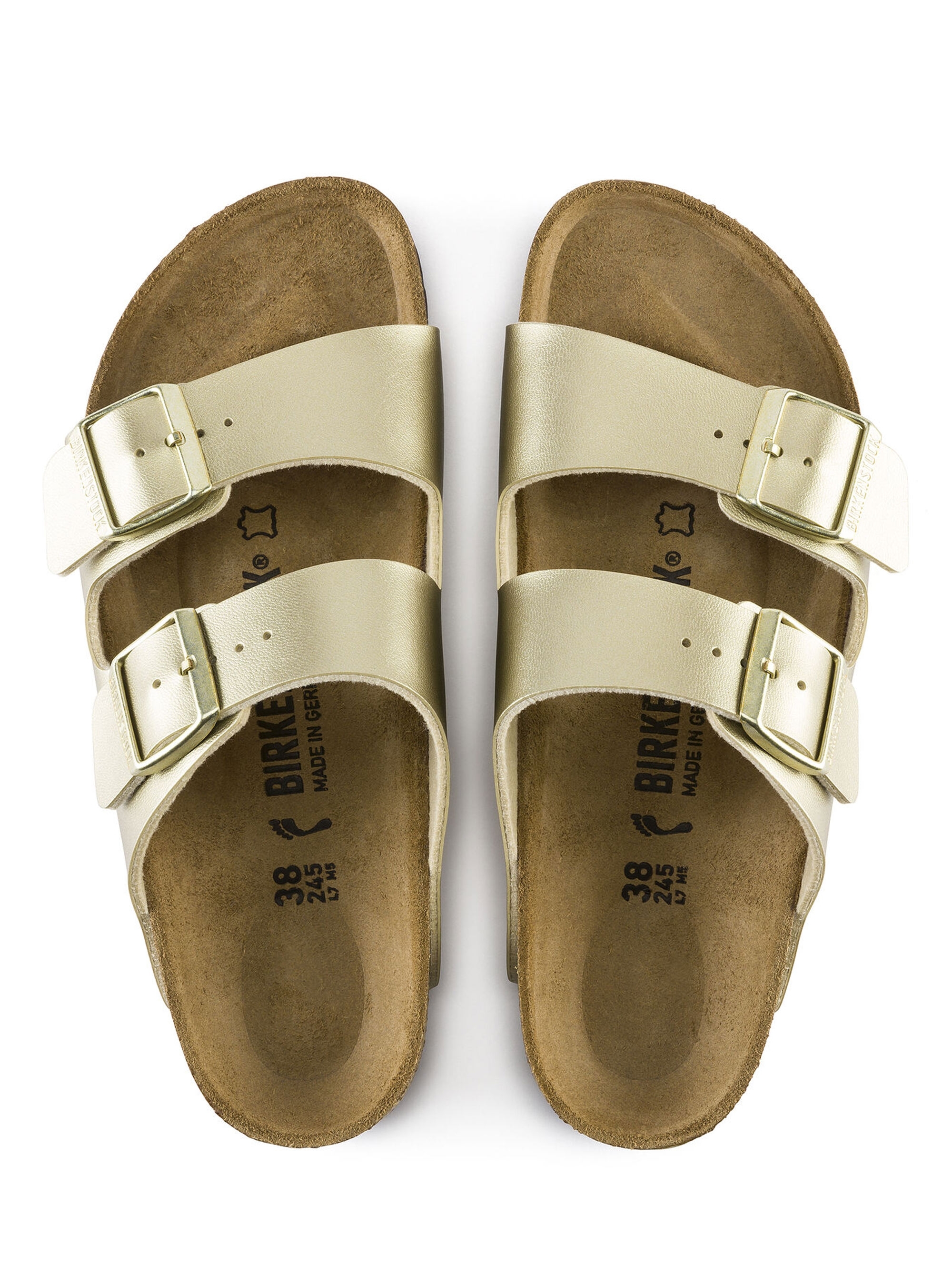 Birkenstock Arizona Narrow Fit Sandals - Gold