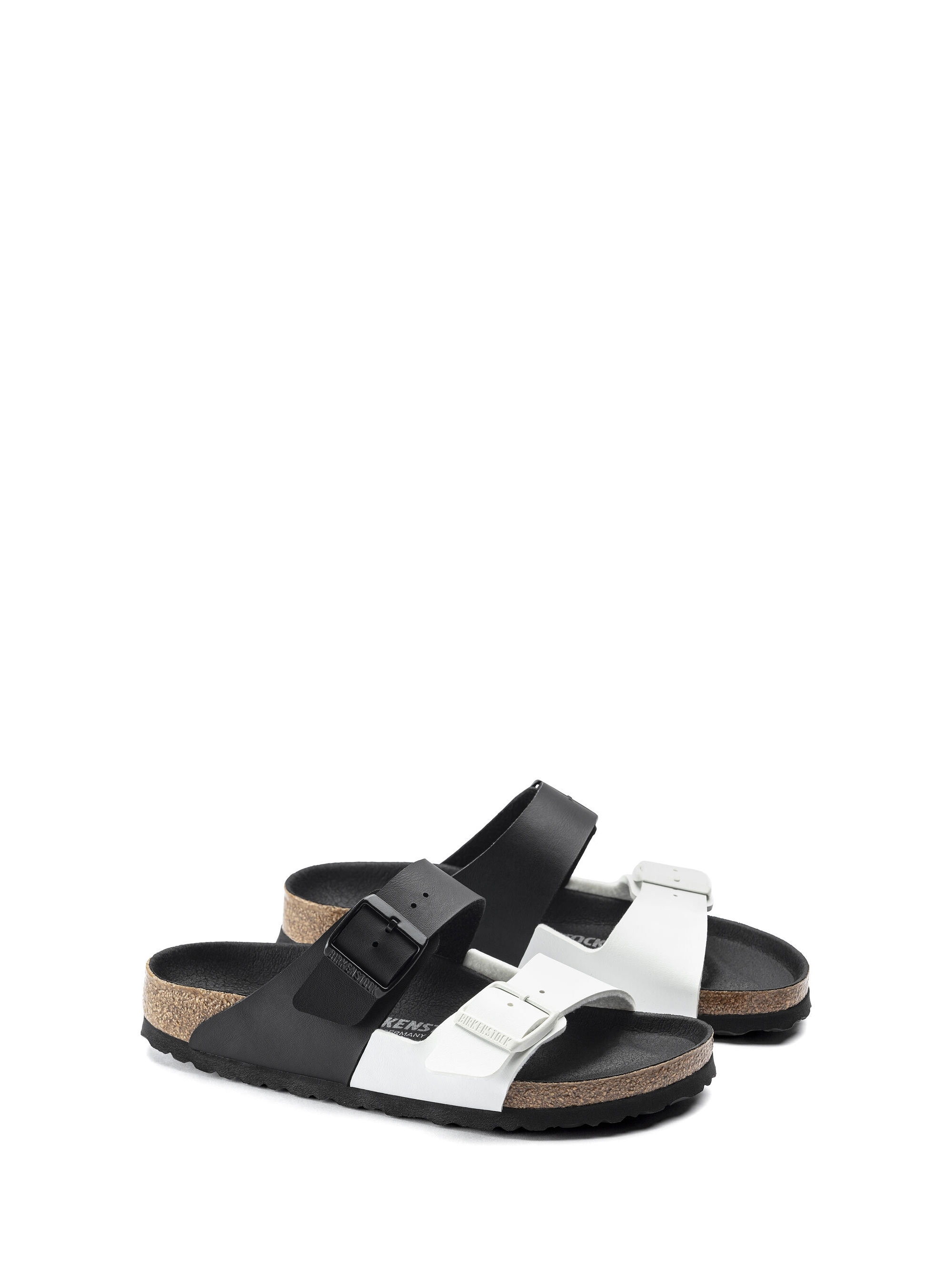 Birkenstock Arizona Split Narrow Fit Sandals - Black & White