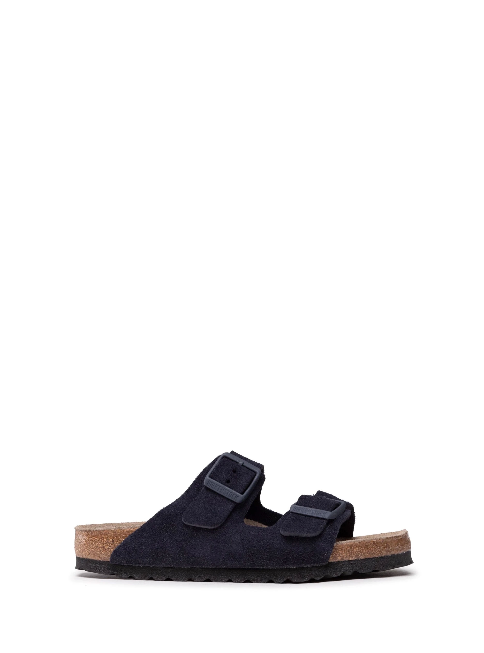 Birkenstock Arizona Soft Footbed Seude Leather Narrow Fit Sandals - Dark Blue