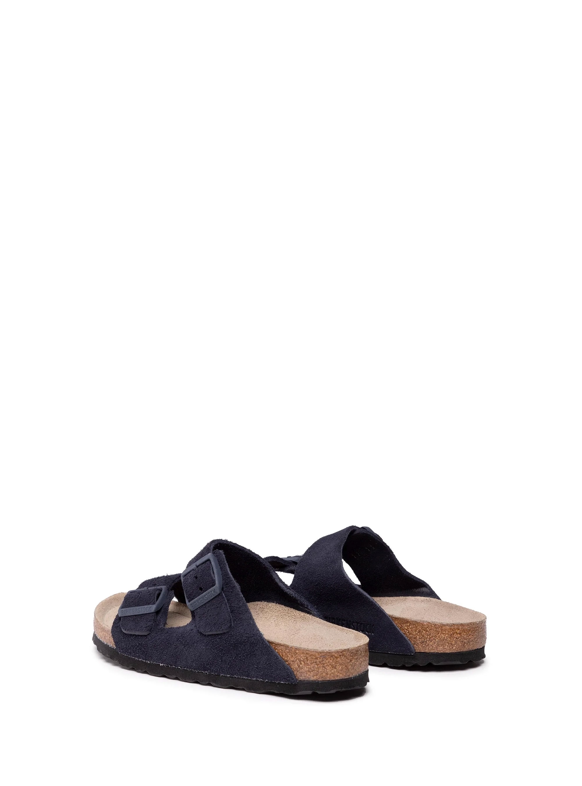 Birkenstock Arizona Soft Footbed Seude Leather Narrow Fit Sandals - Dark Blue