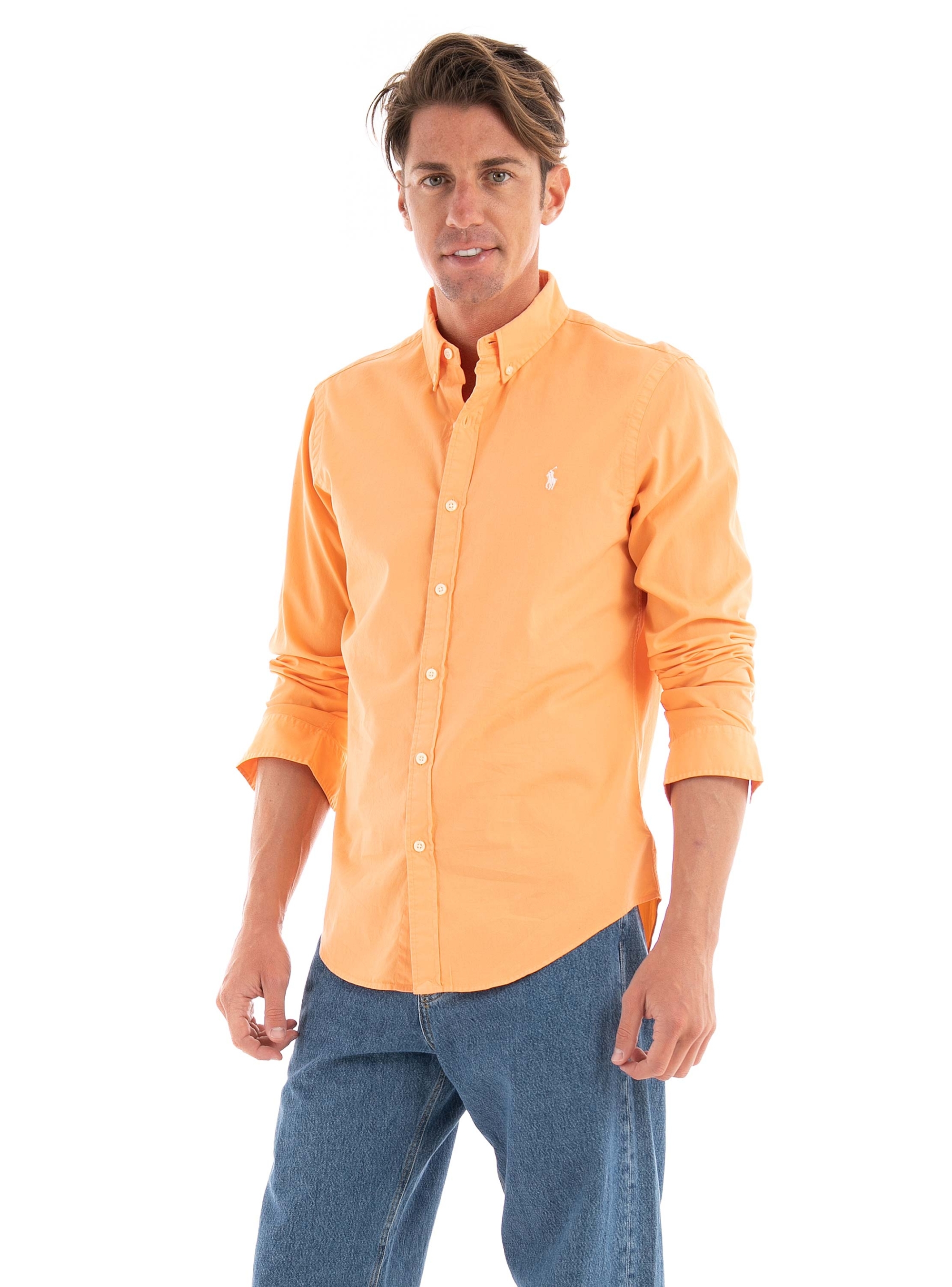 Polo Ralph Lauren Slim Fit Sport Shirt - Light Salmon