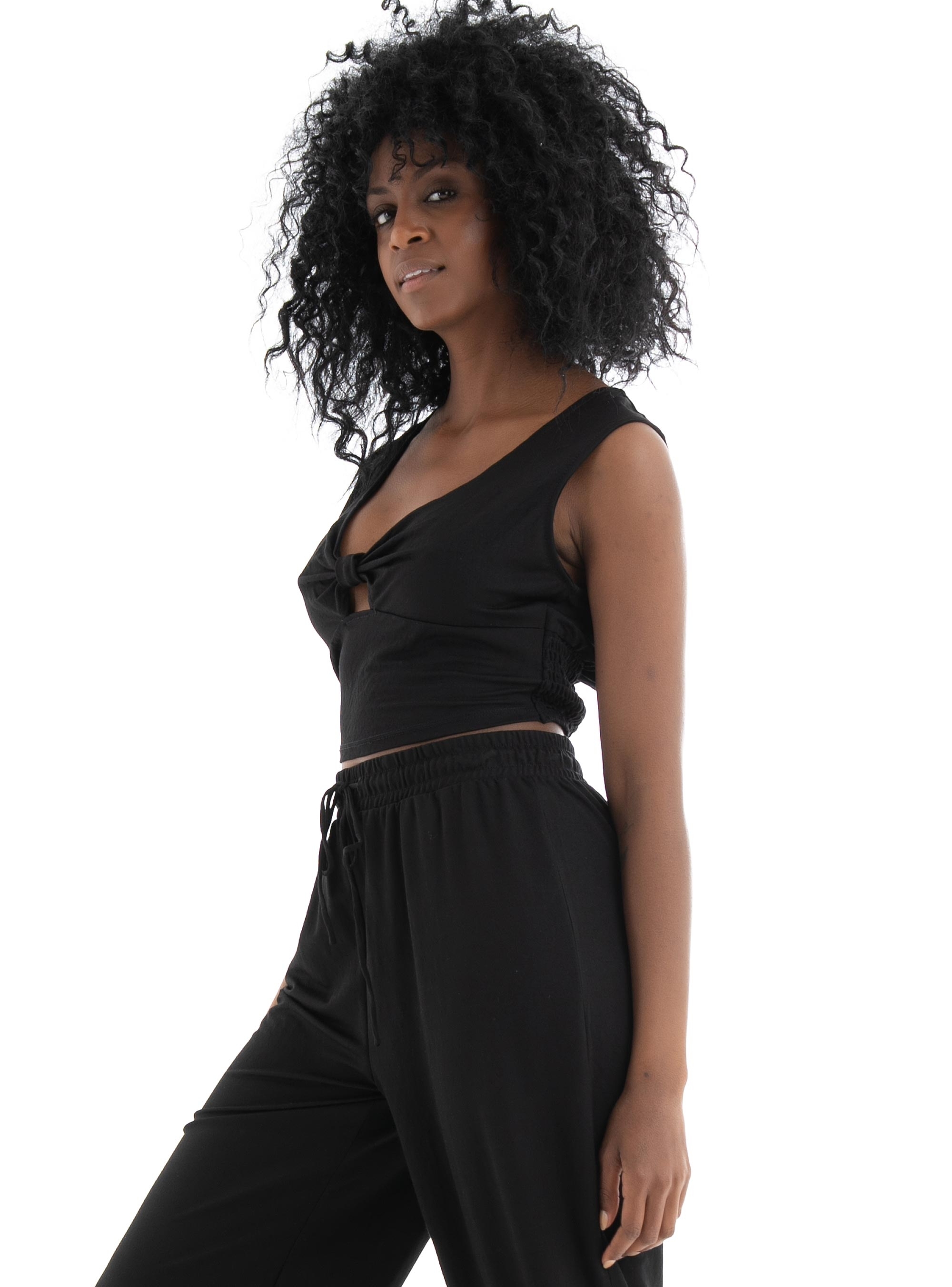 Only Jany Twist Top - Black