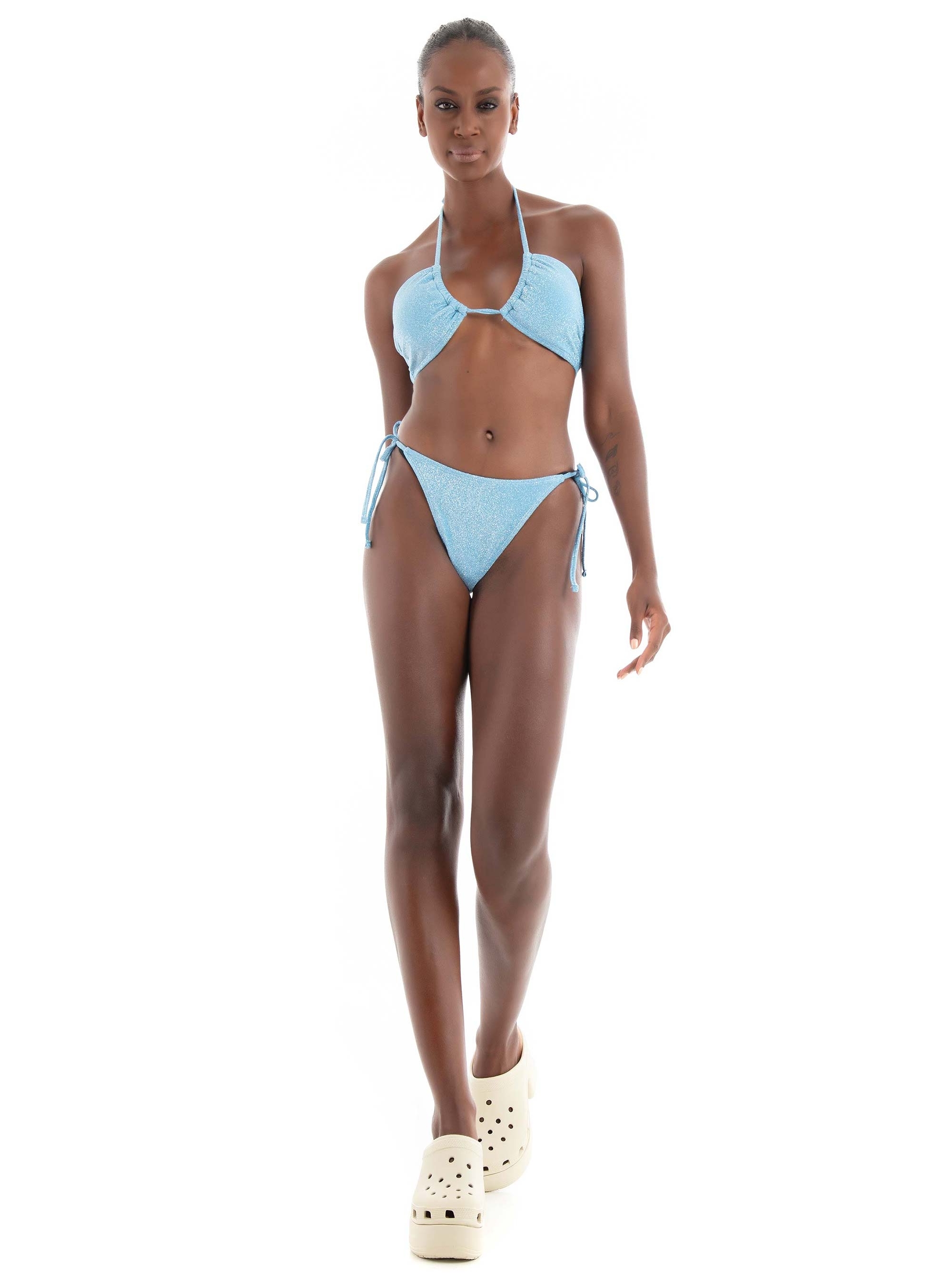 Only Emmy Tie Bikini Brief - Baby Blue