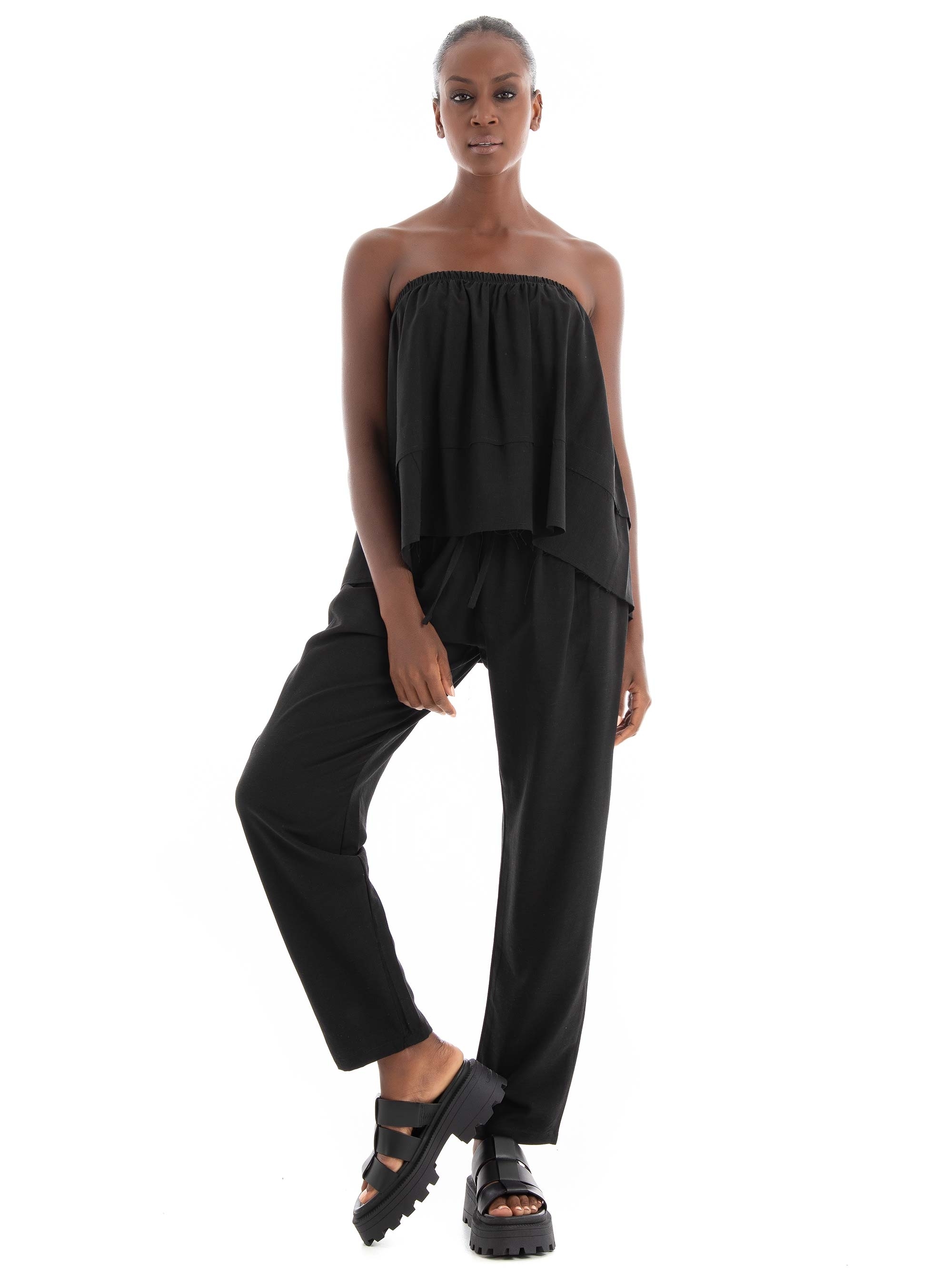 Collectiva Noir Daira Pants - Black