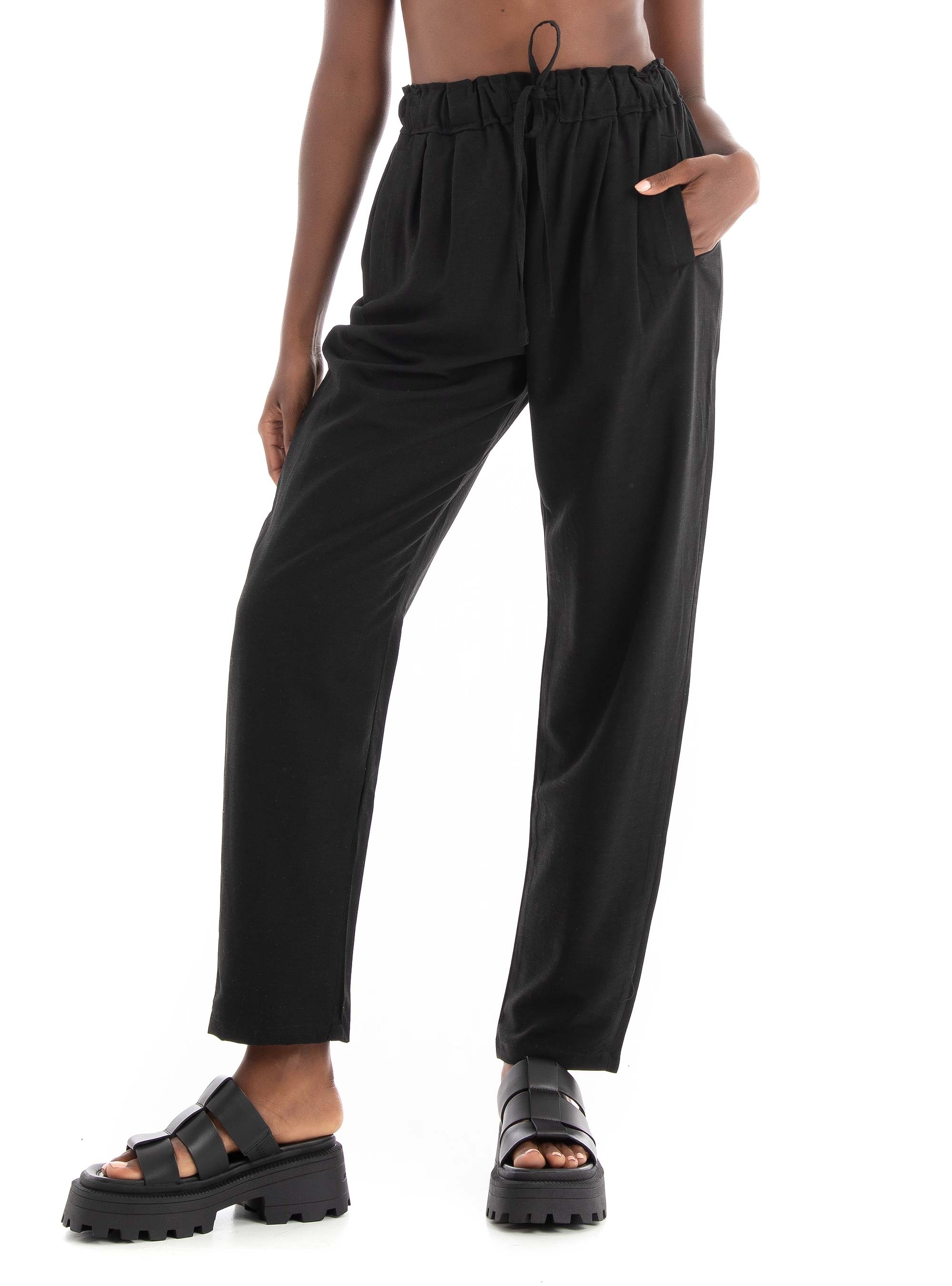 Collectiva Noir Daira Pants - Black