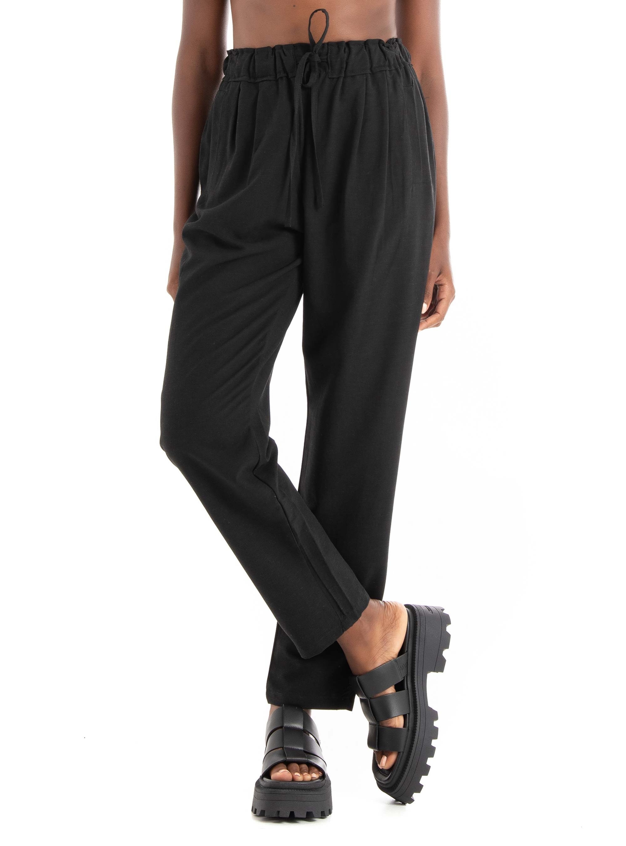 Collectiva Noir Daira Pants - Black