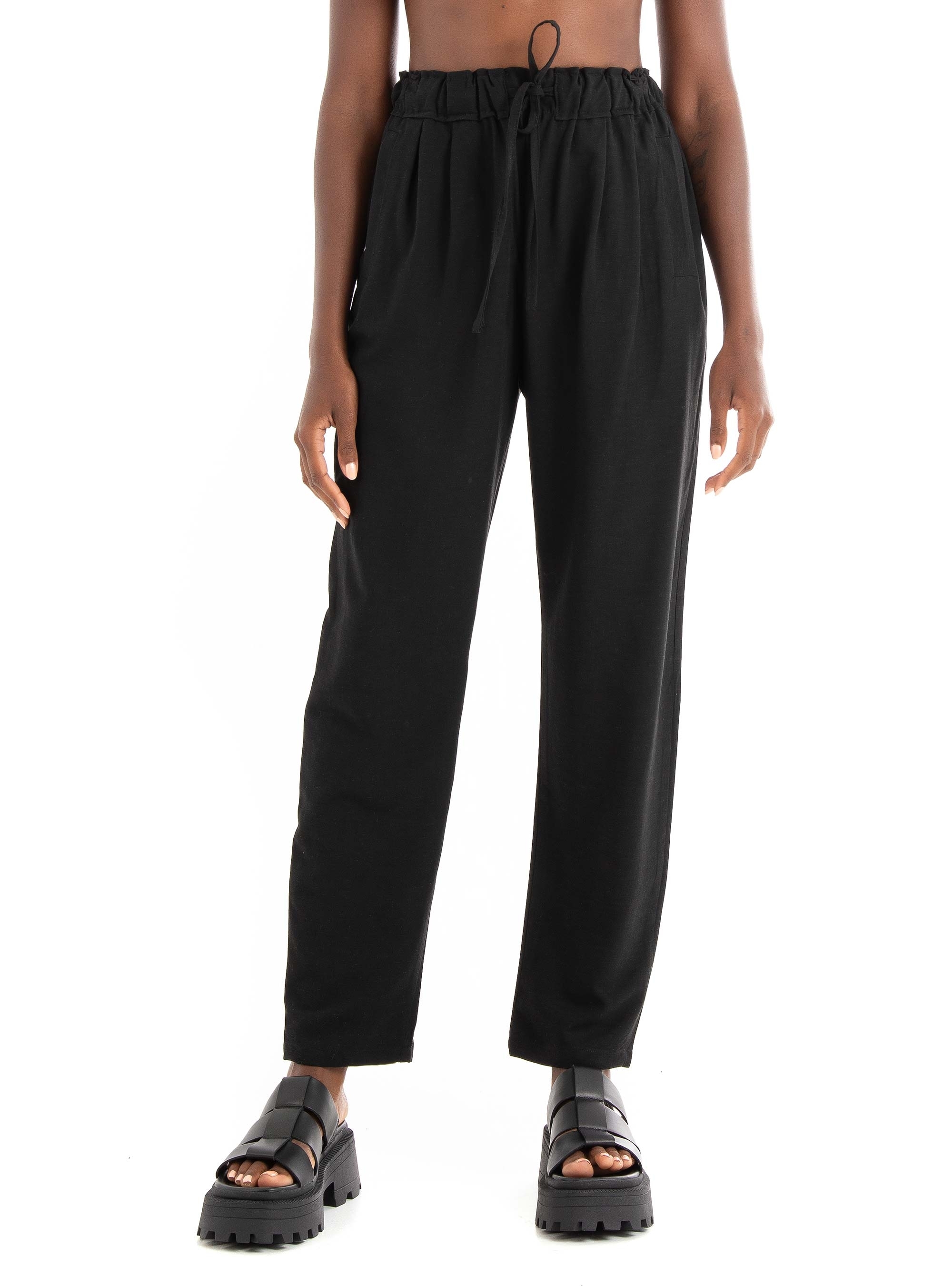 Collectiva Noir Daira Pants - Black