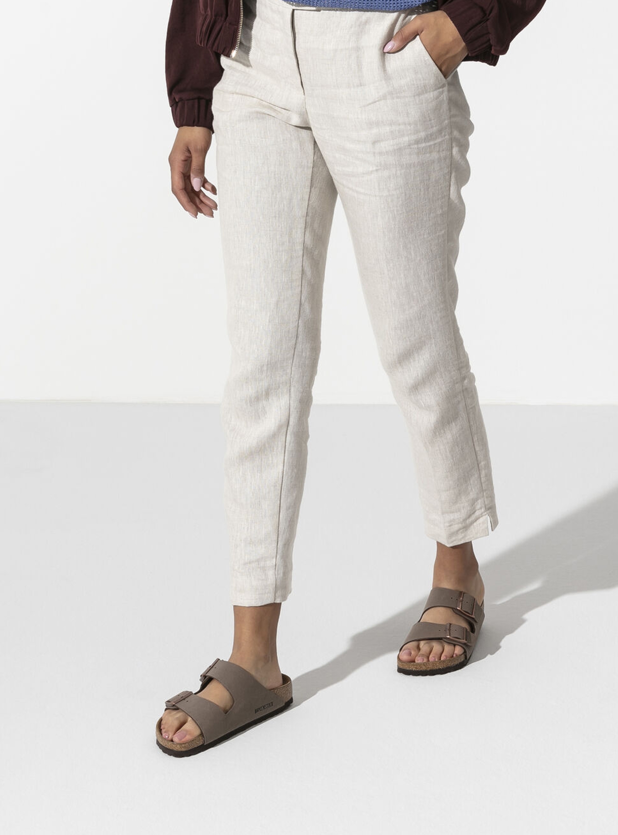 Birkenstock Arizona Narrow Fit Sandals - Taupe