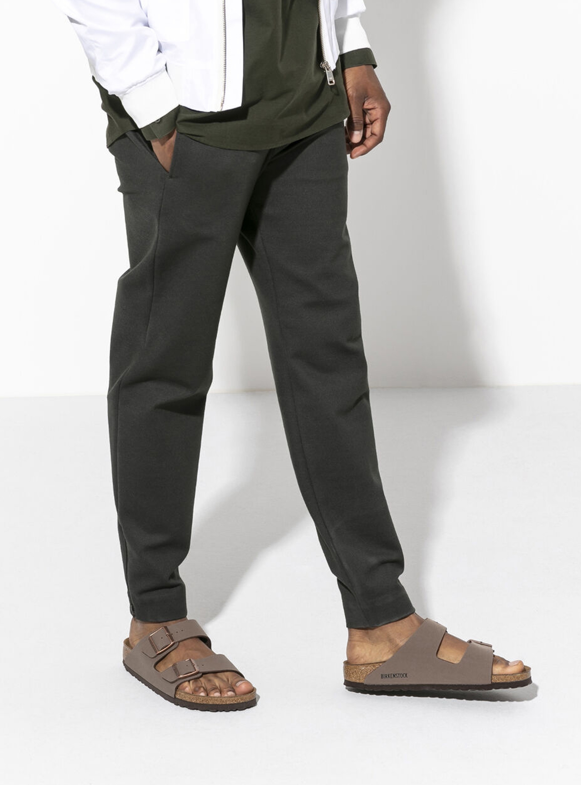 Birkenstock Arizona Narrow Fit Sandals - Taupe