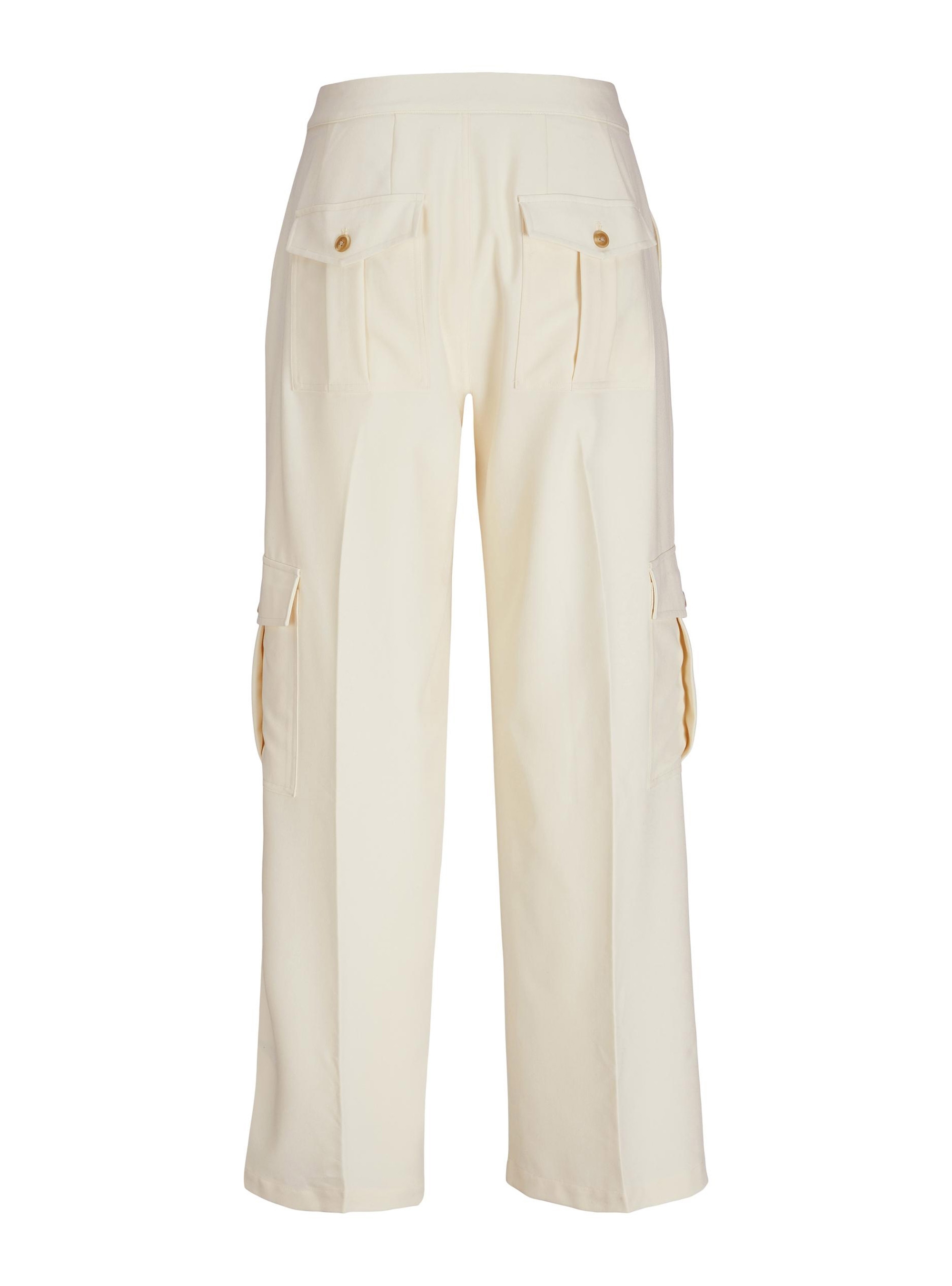 JJXX Mary Mid Waist Cargo Pants - Pearl