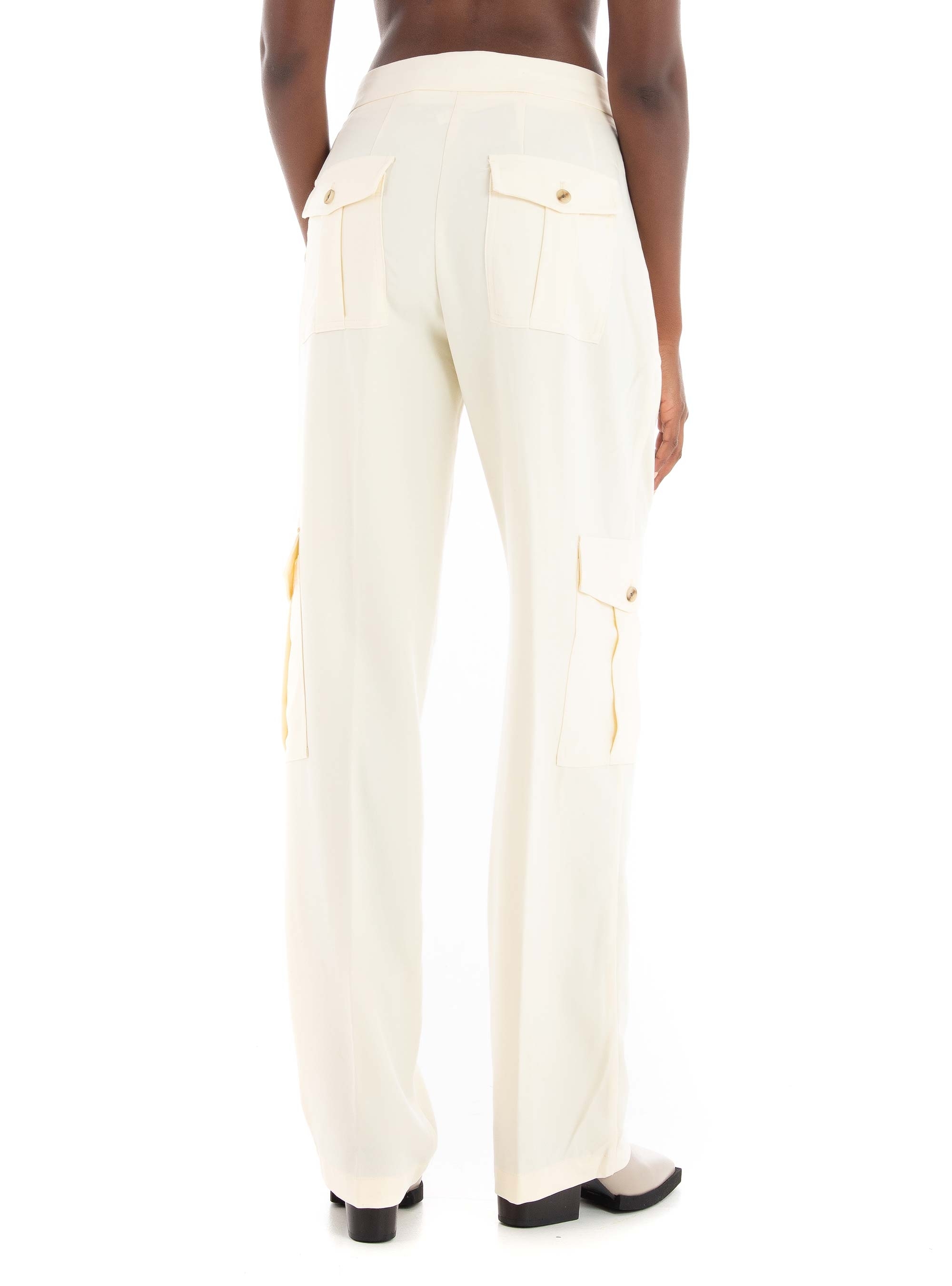 JJXX Mary Mid Waist Cargo Pants - Pearl