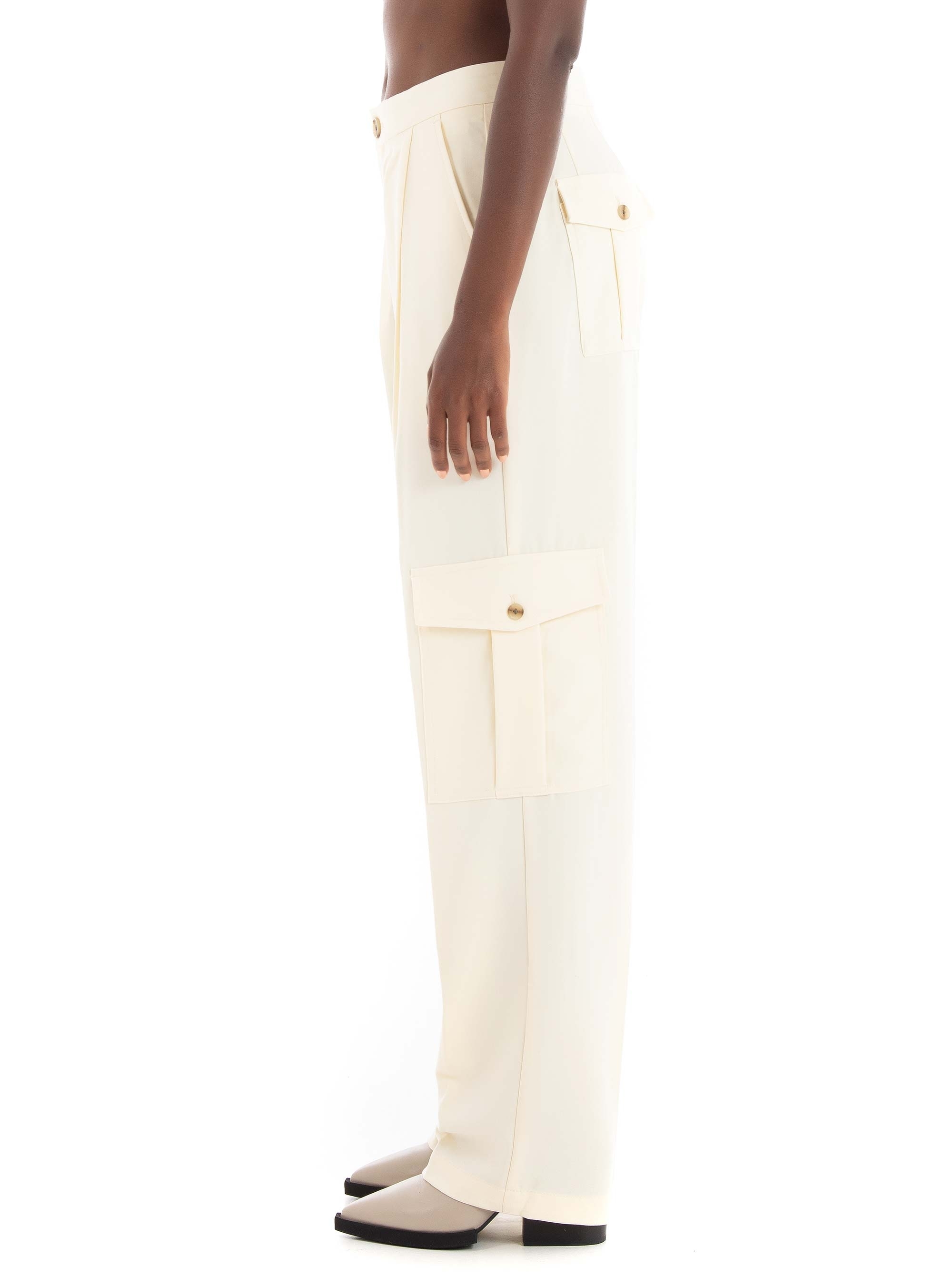 JJXX Mary Mid Waist Cargo Pants - Pearl