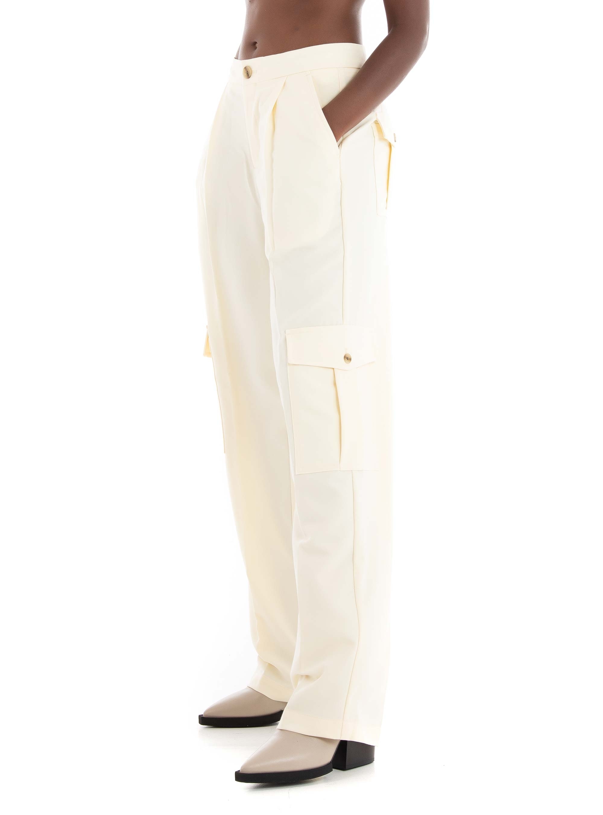 JJXX Mary Mid Waist Cargo Pants - Pearl