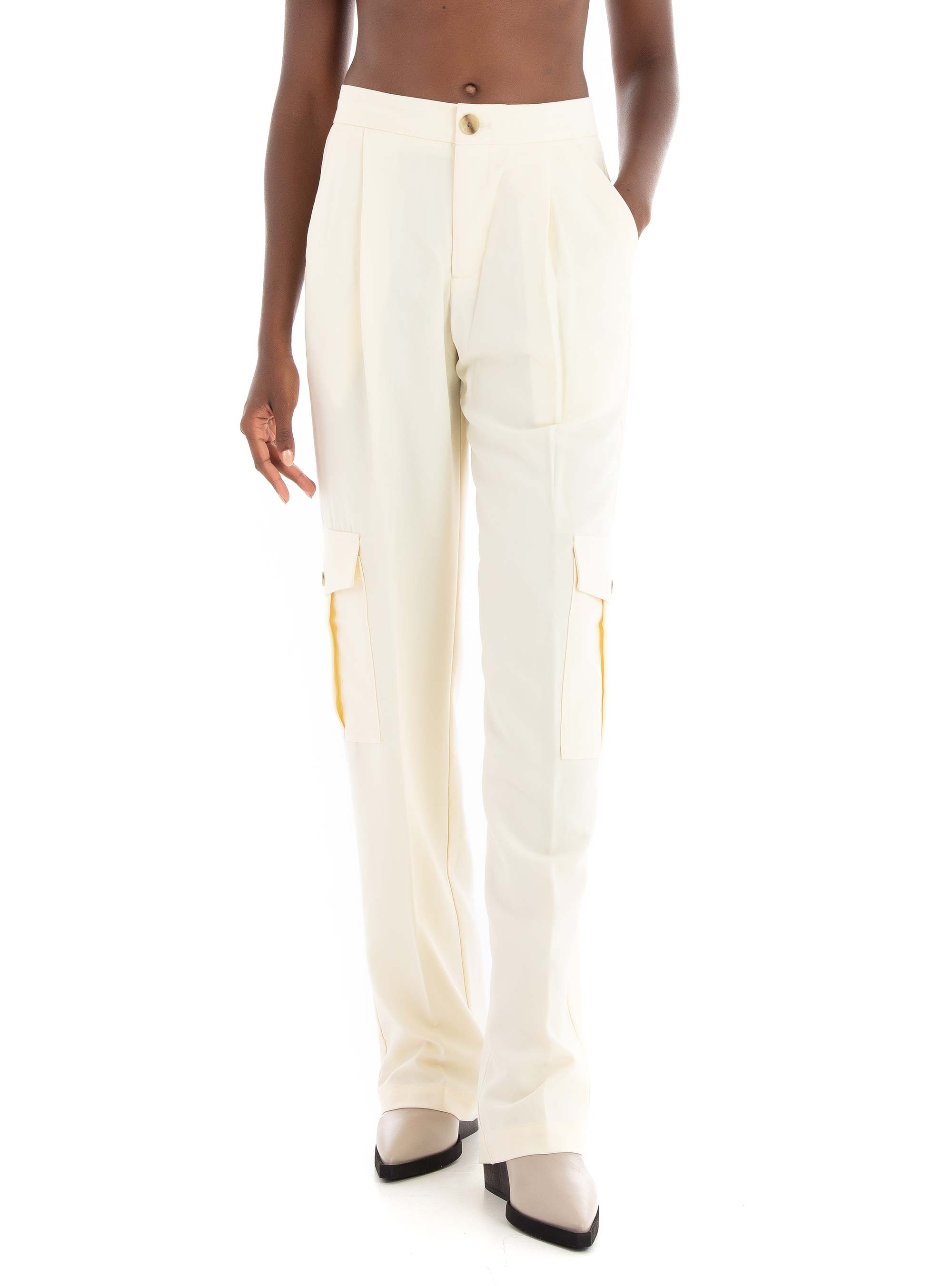 JJXX Mary Mid Waist Cargo Pants - Pearl