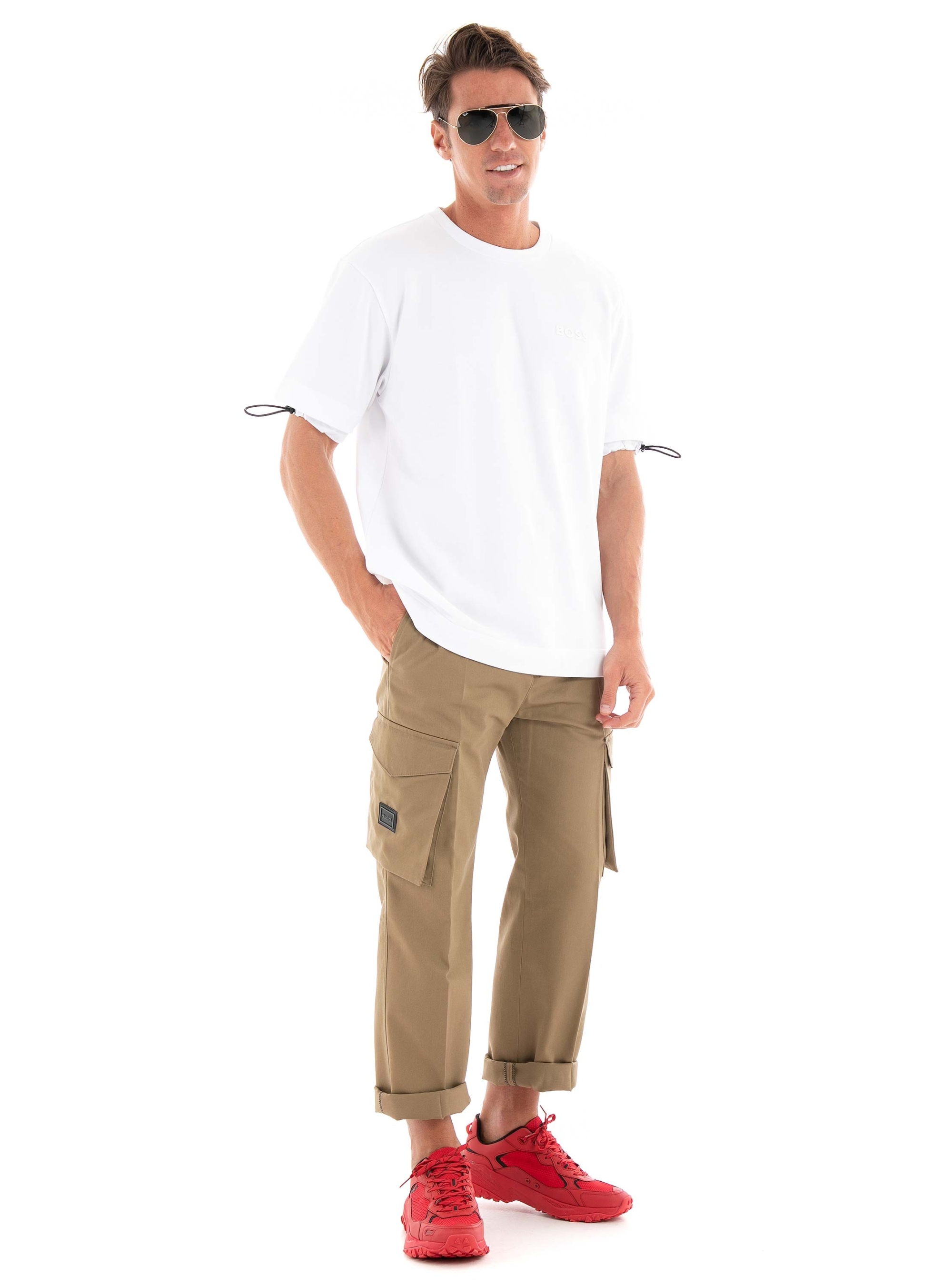 HUGO Cargo Pants Falko233F1 - Beige