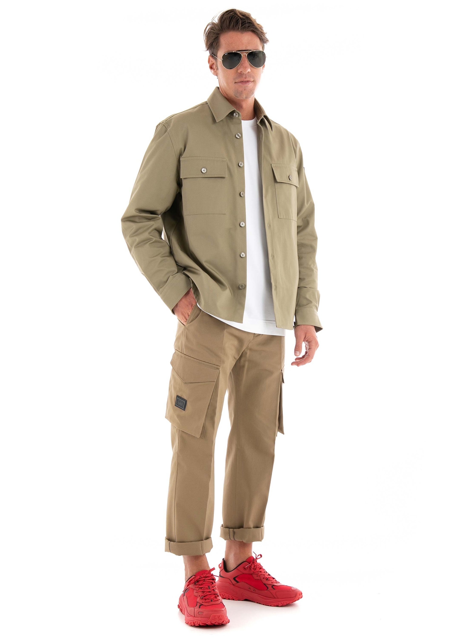 HUGO Cargo Pants Falko233F1 - Beige