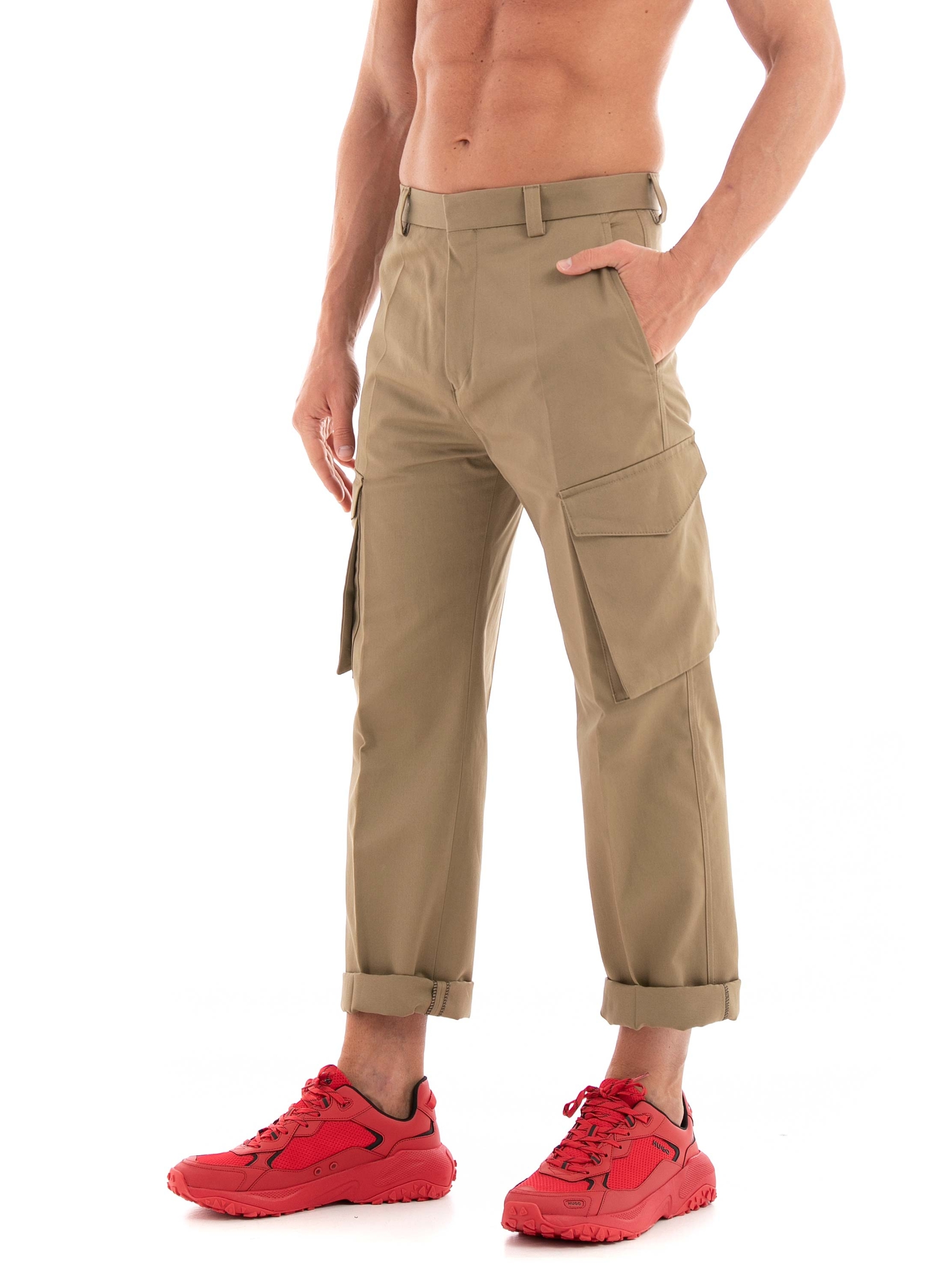 HUGO Cargo Pants Falko233F1 - Beige