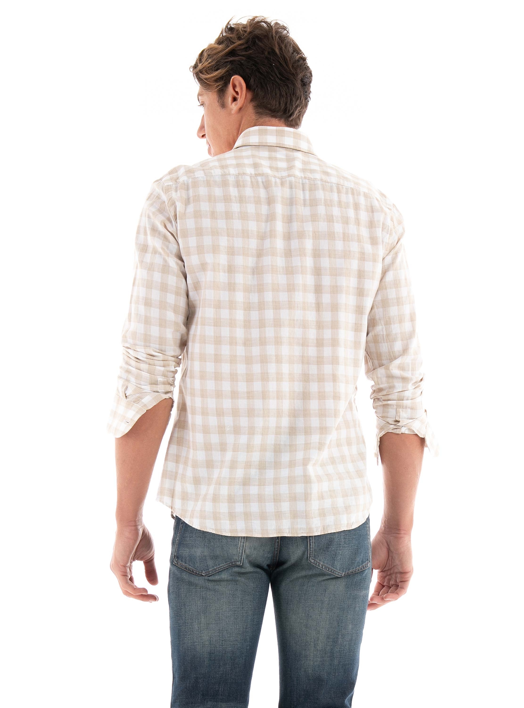 BOSS Casual Fit Shirt C-HAL-Spread-C1-223 - Beige