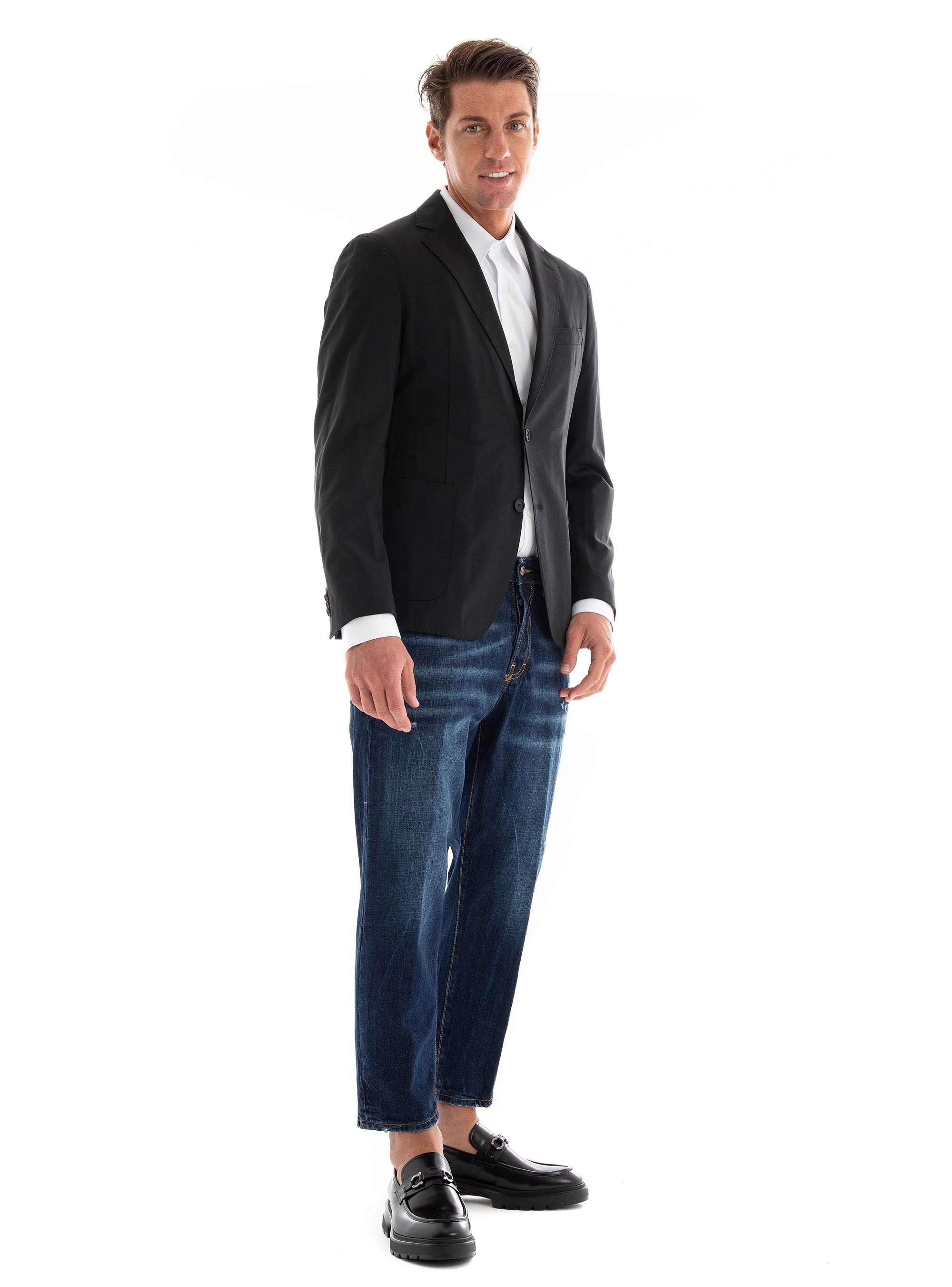 BOSS Slim Fit Blazer P-Hanry-Inpad-233 - Black