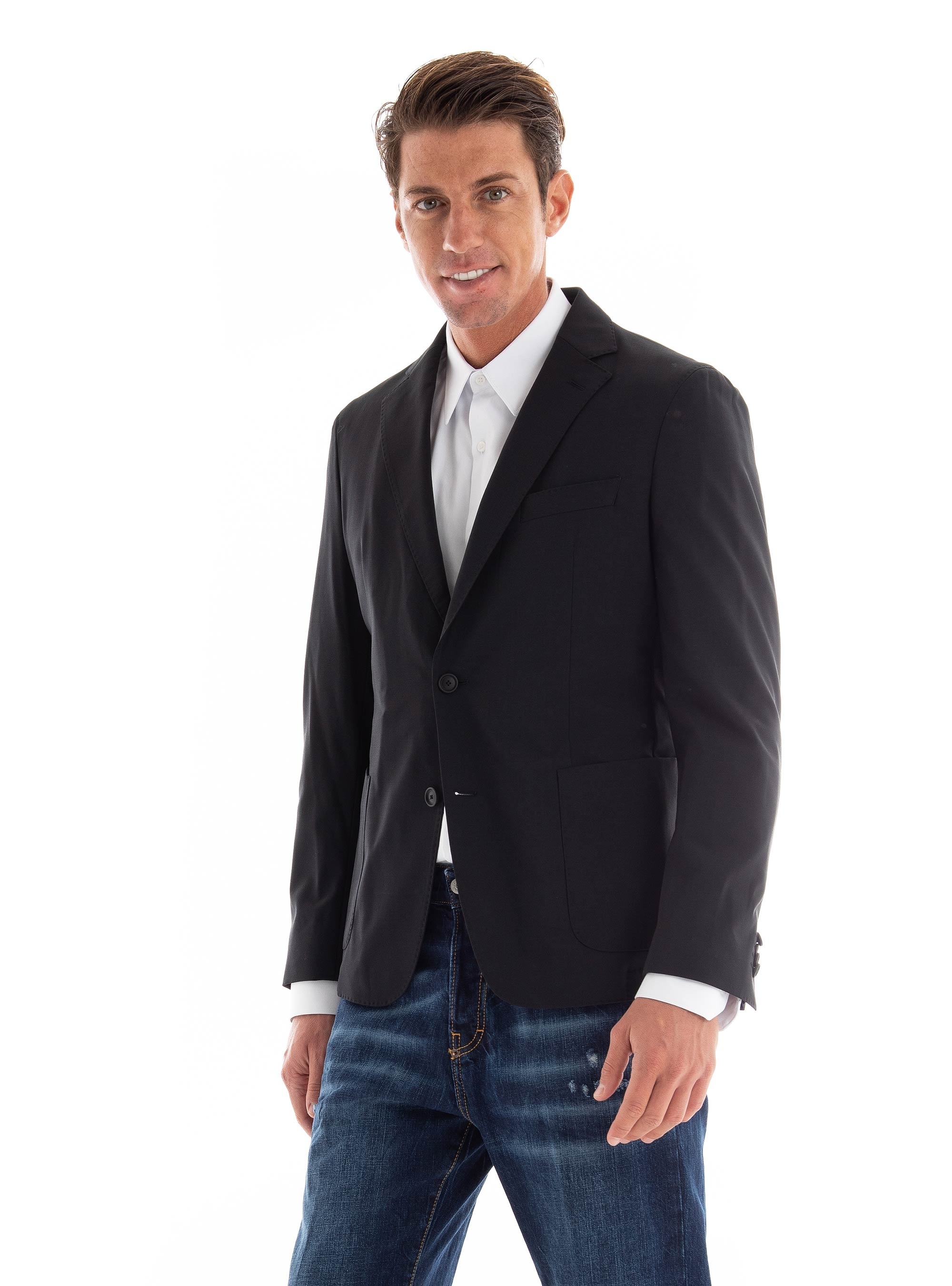 BOSS Slim Fit Blazer P-Hanry-Inpad-233 - Black