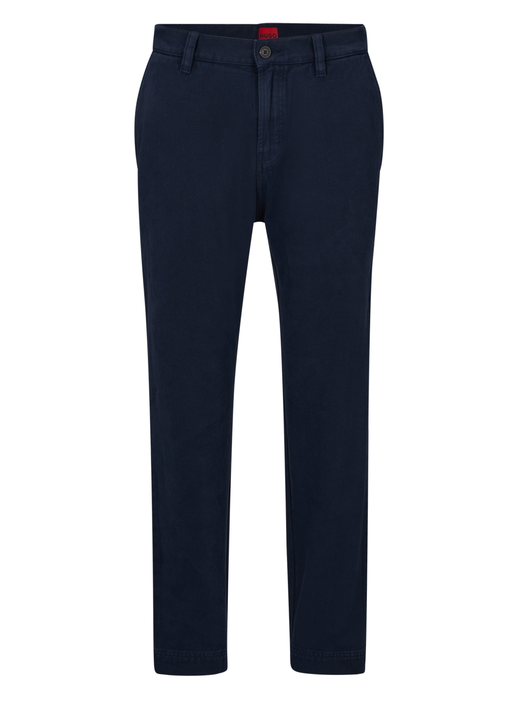 HUGO Tapered Fit Regular Rise Chinos Zeebo233D - Dark Blue