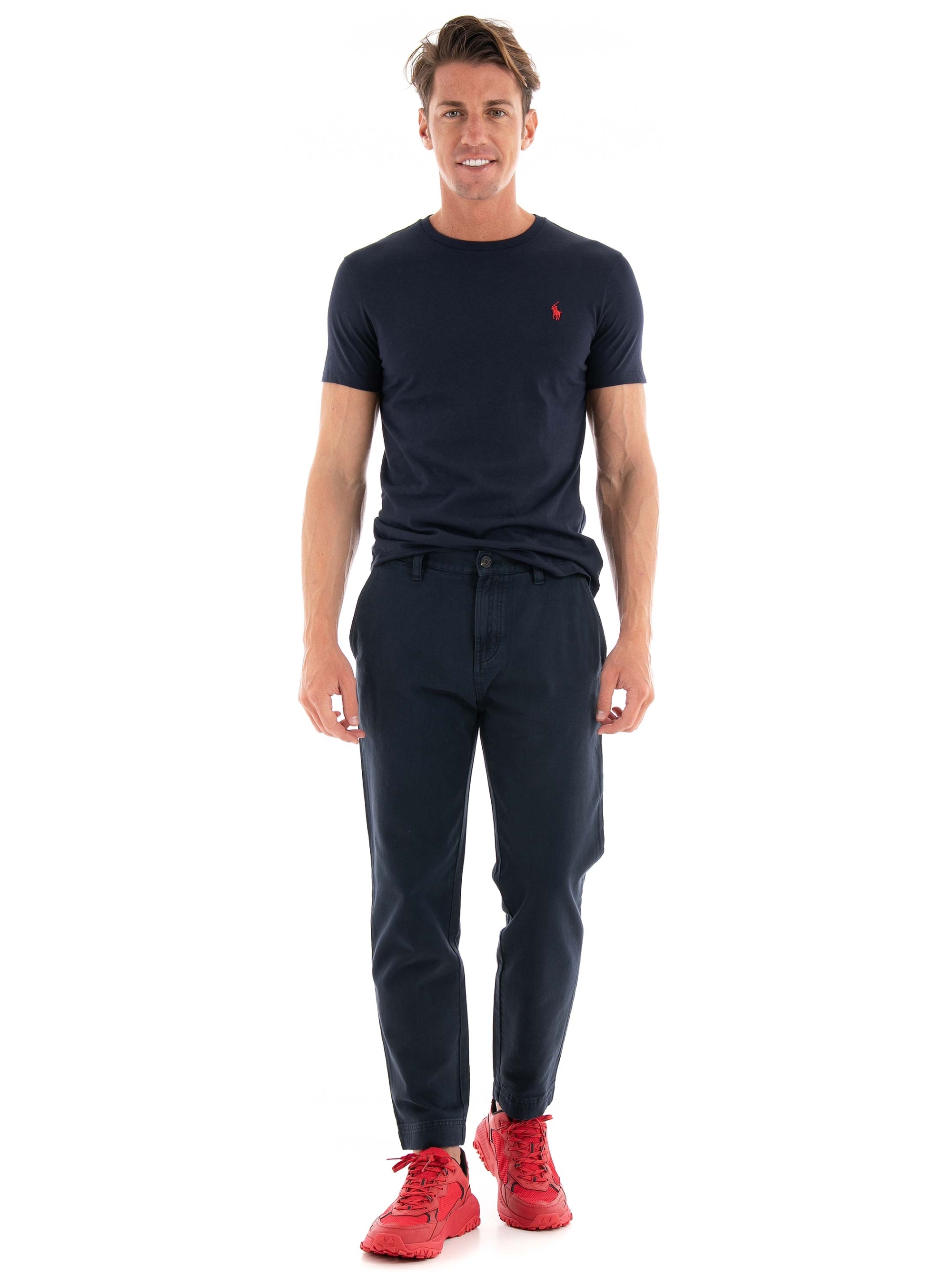 HUGO Tapered Fit Regular Rise Chinos Zeebo233D - Dark Blue