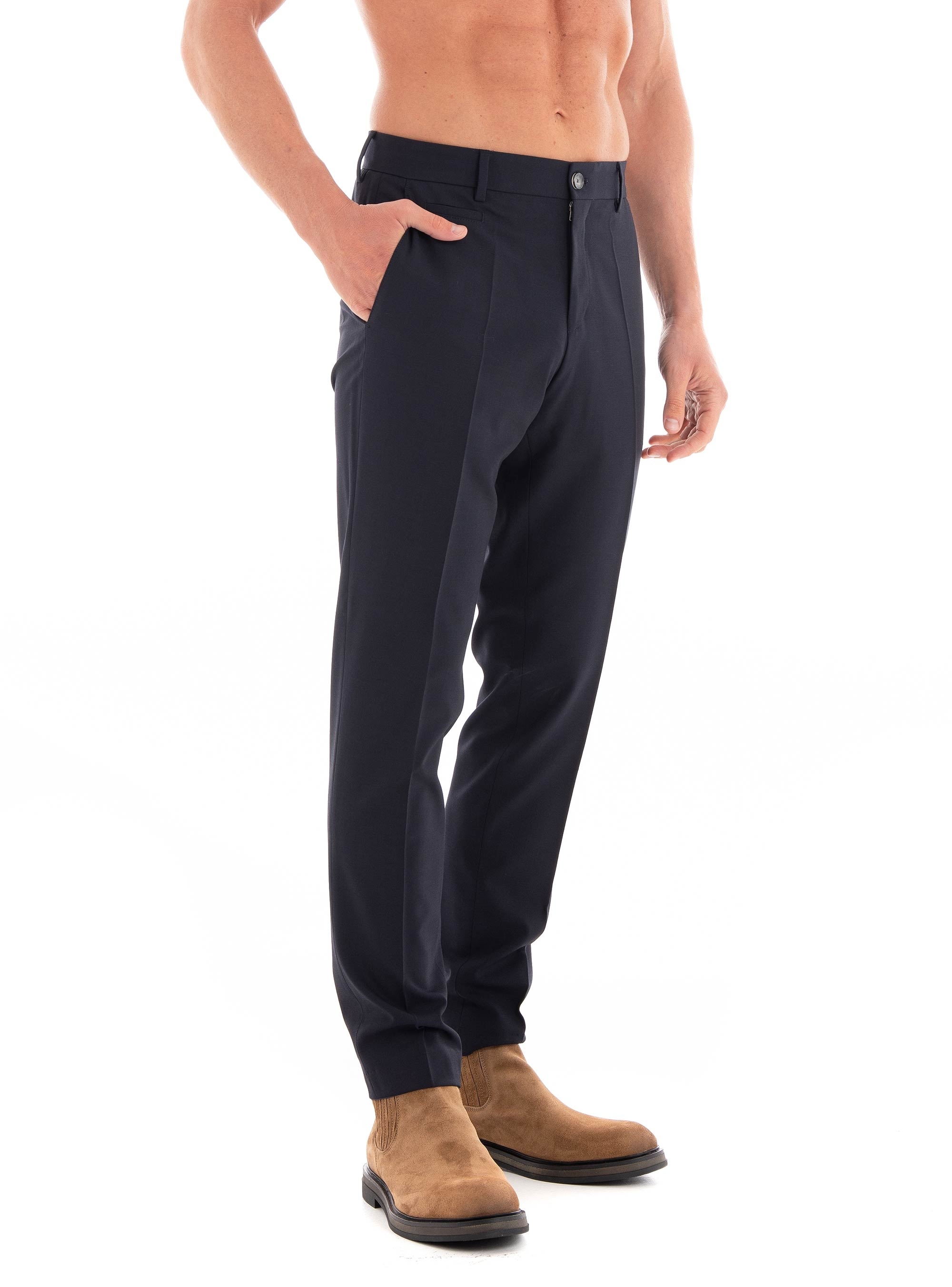 BOSS Slim Fit Trousers H-Genius-224 - Dark Blue