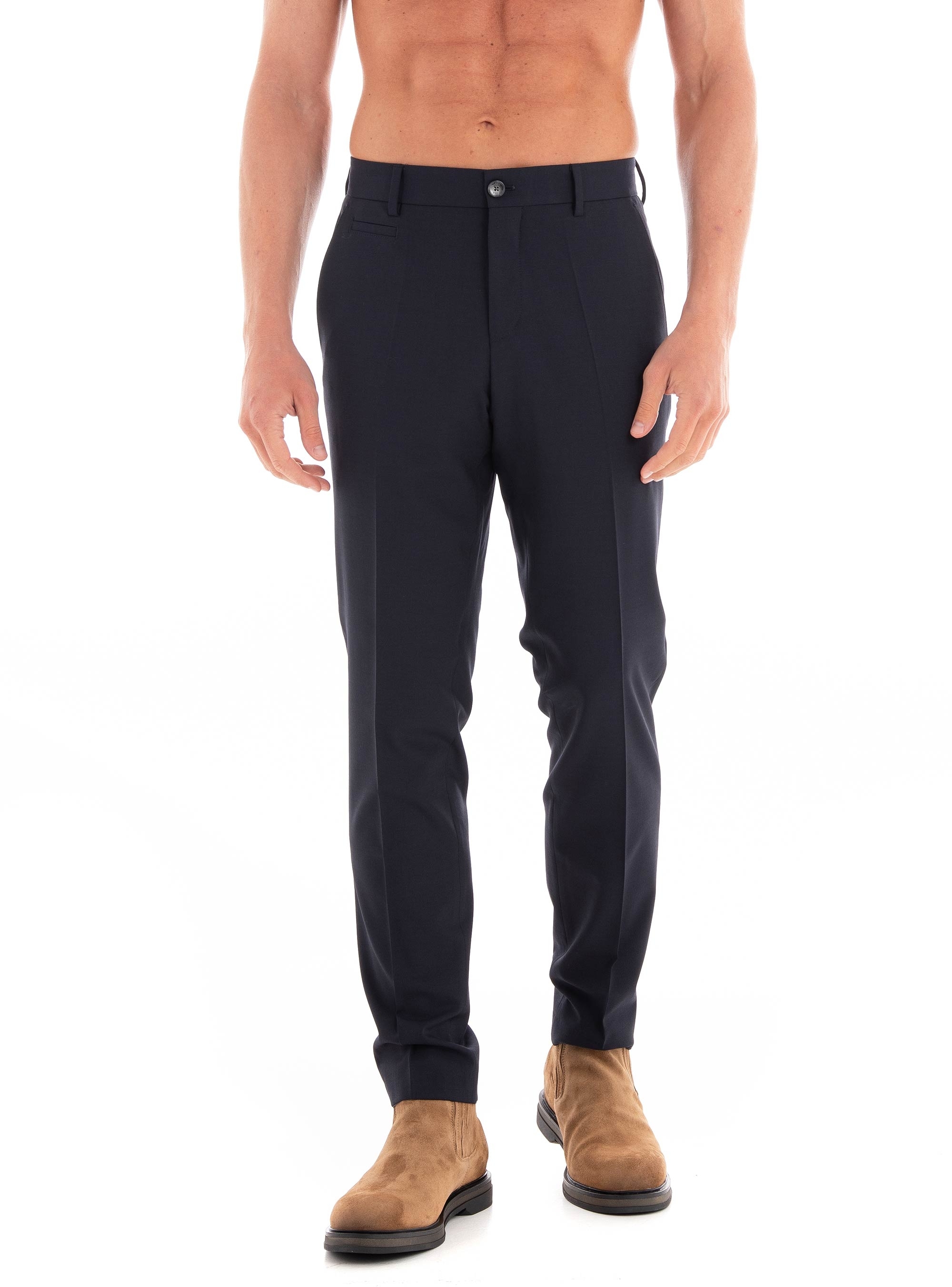 BOSS Slim Fit Trousers H-Genius-224 - Dark Blue