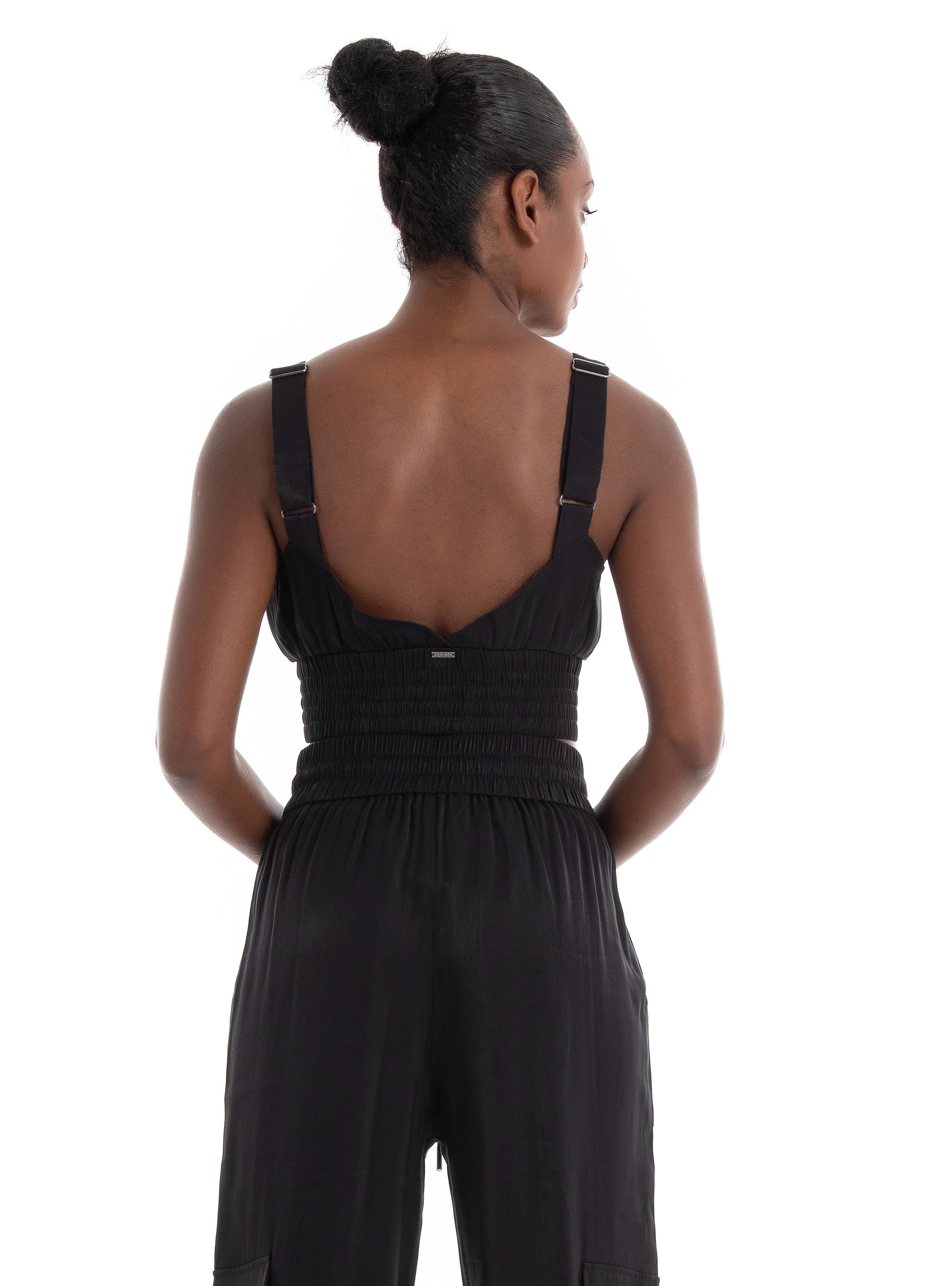 Guess Emma Cropped Top - Jet Black