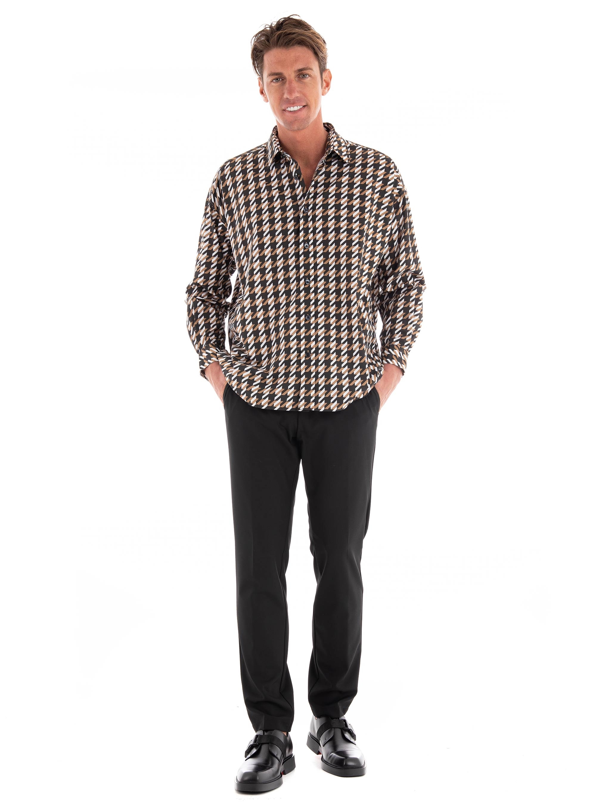 BOSS Relaxed Fit Shirt S-Drew-C1-233 - Multi Colors
