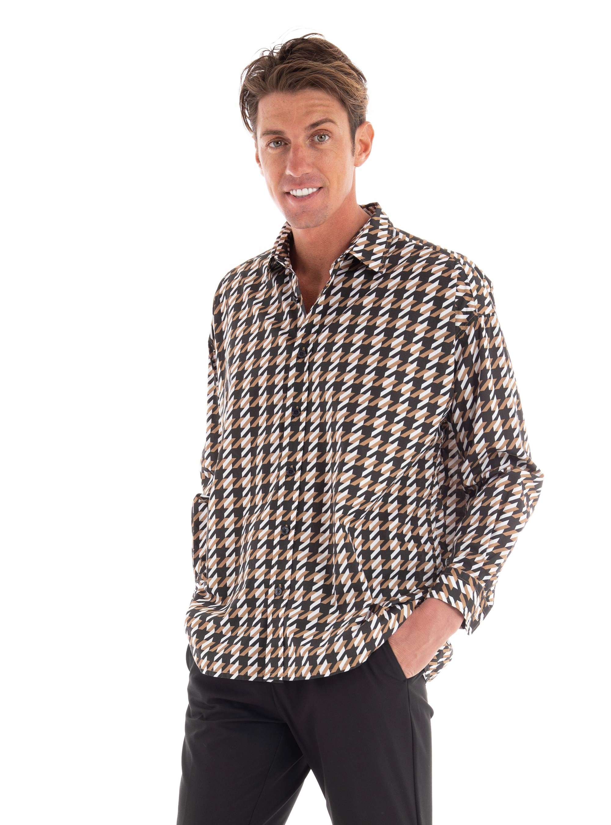 BOSS Relaxed Fit Shirt S-Drew-C1-233 - Multi Colors