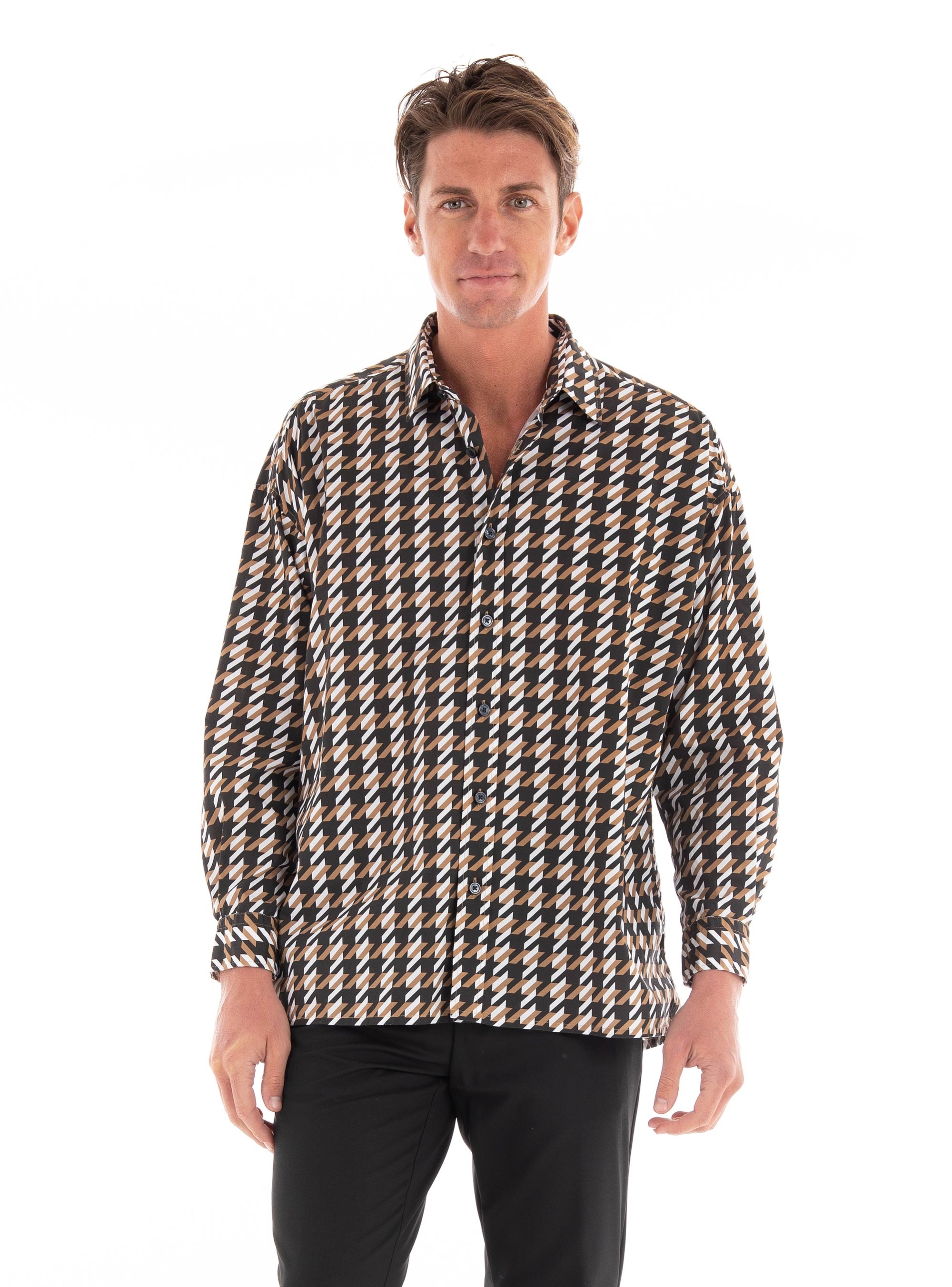 BOSS Relaxed Fit Shirt S-Drew-C1-233 - Multi Colors