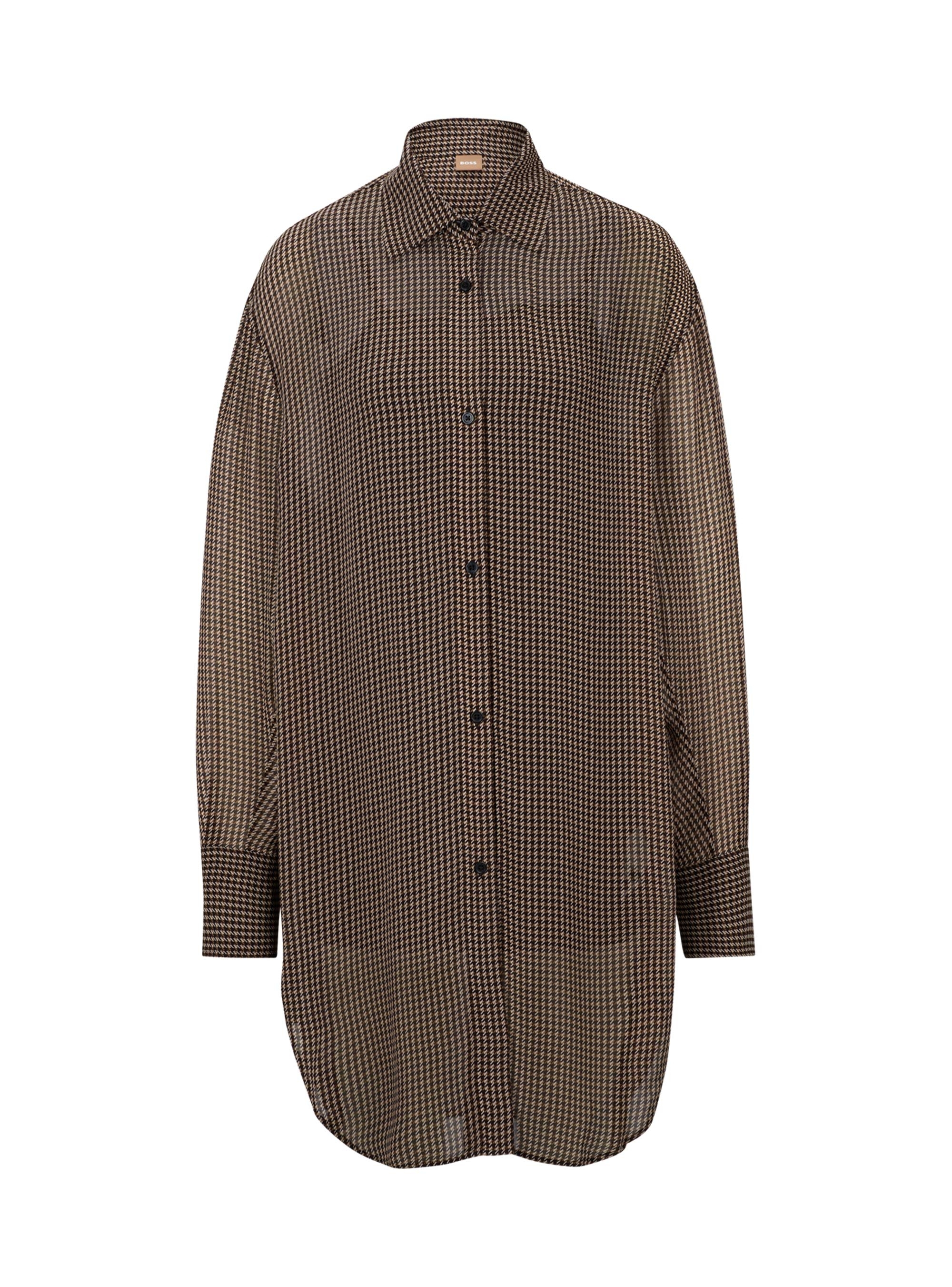 BOSS Relaxed Fit Long Shirt/Dress Bareid_1 - Multi Colors