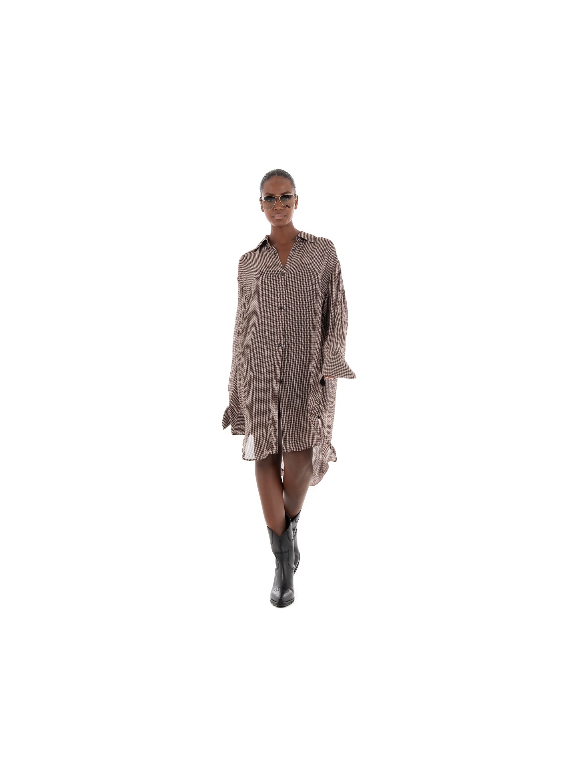 BOSS Relaxed Fit Long Shirt/Dress Bareid_1 - Multi Colors