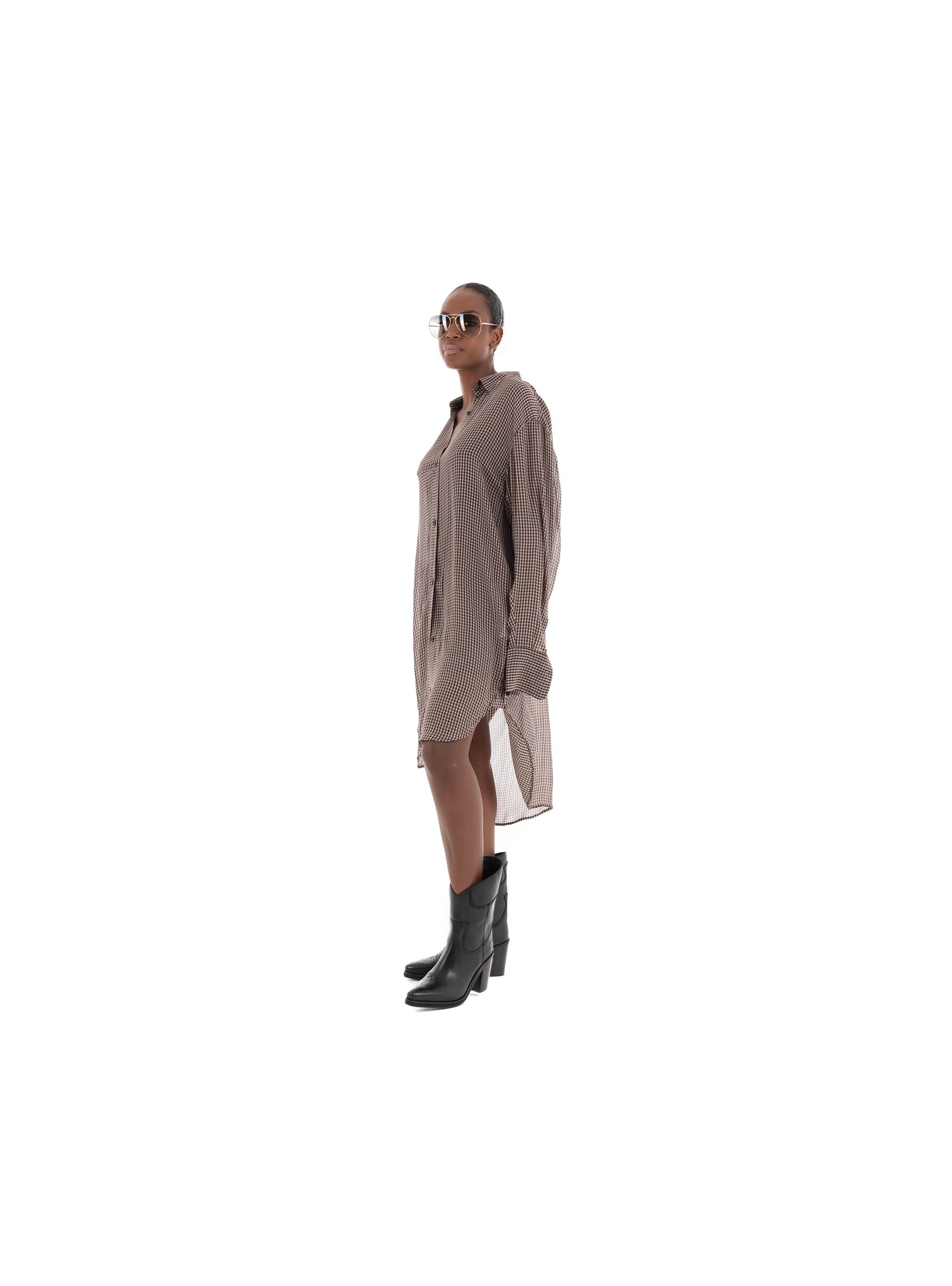 BOSS Relaxed Fit Long Shirt/Dress Bareid_1 - Multi Colors