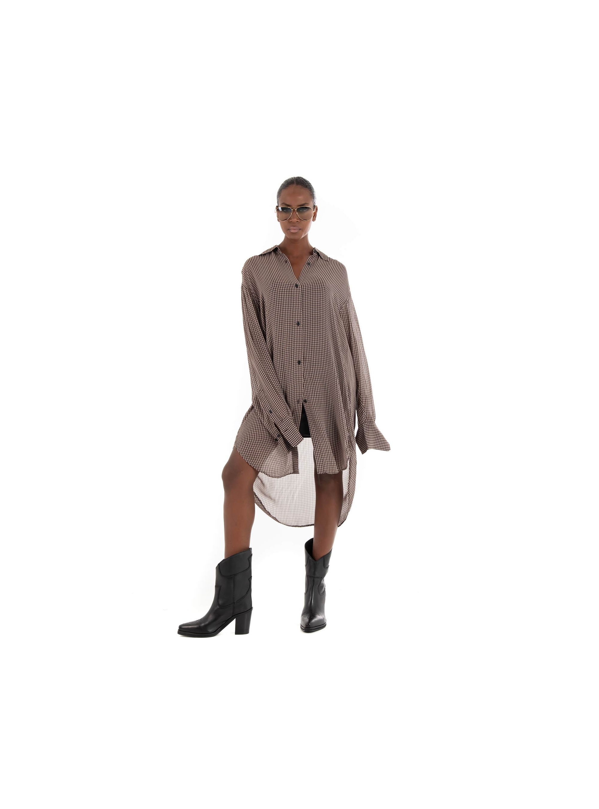 BOSS Relaxed Fit Long Shirt/Dress Bareid_1 - Multi Colors