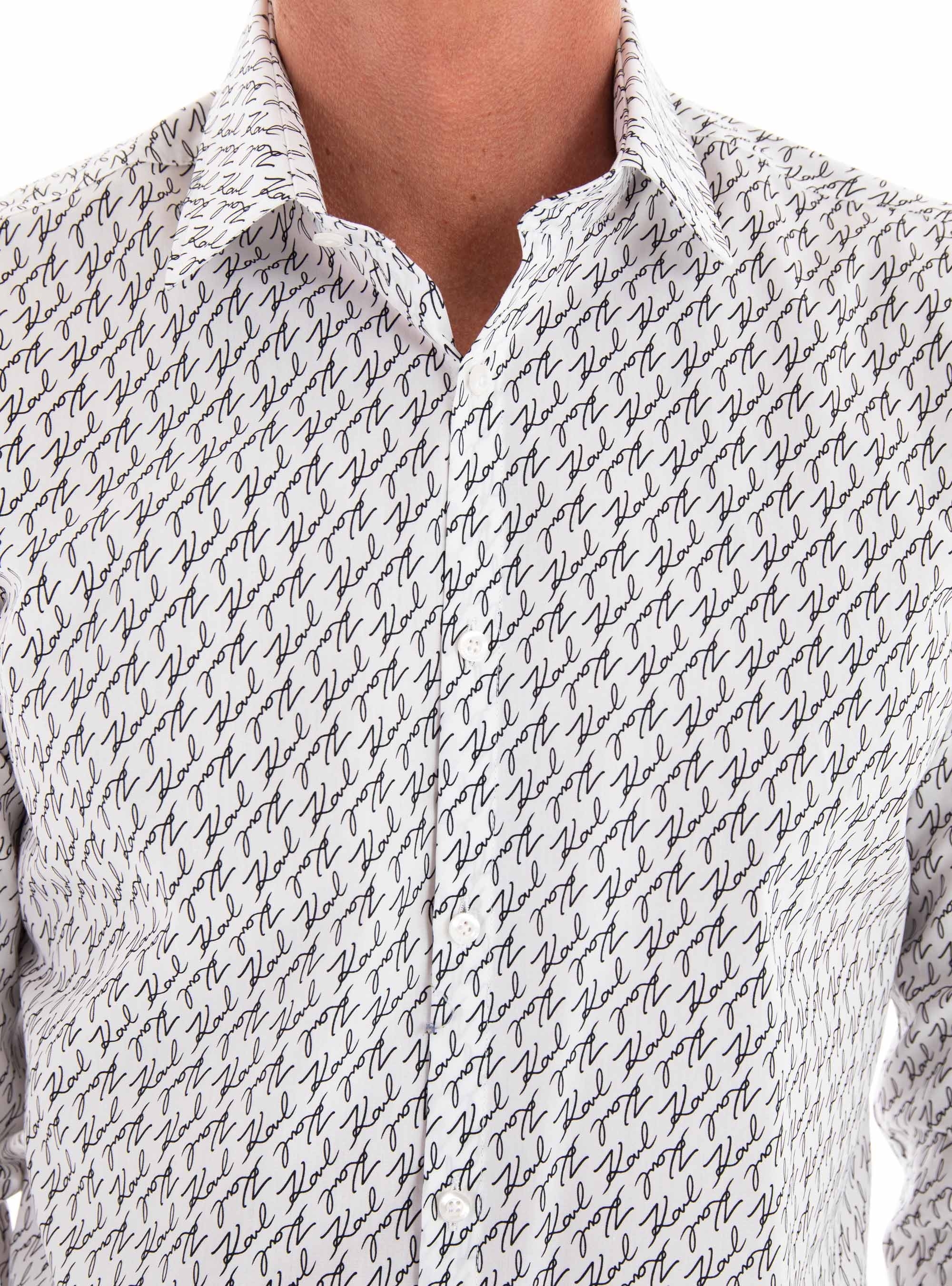 Karl Lagerfeld Slim Fit Shirt - White