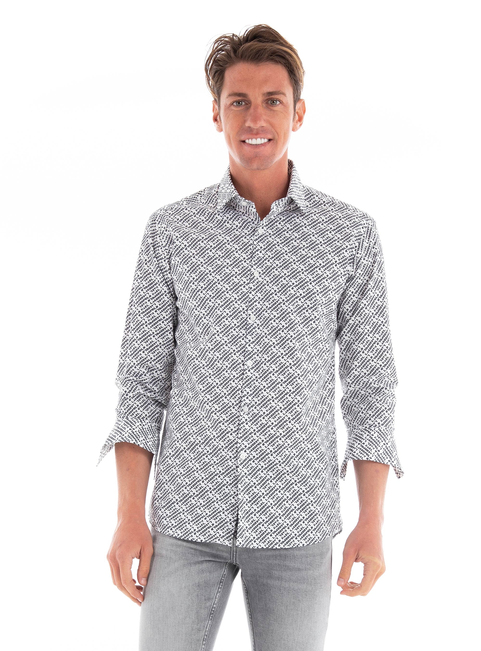 Karl Lagerfeld Slim Fit Shirt - White