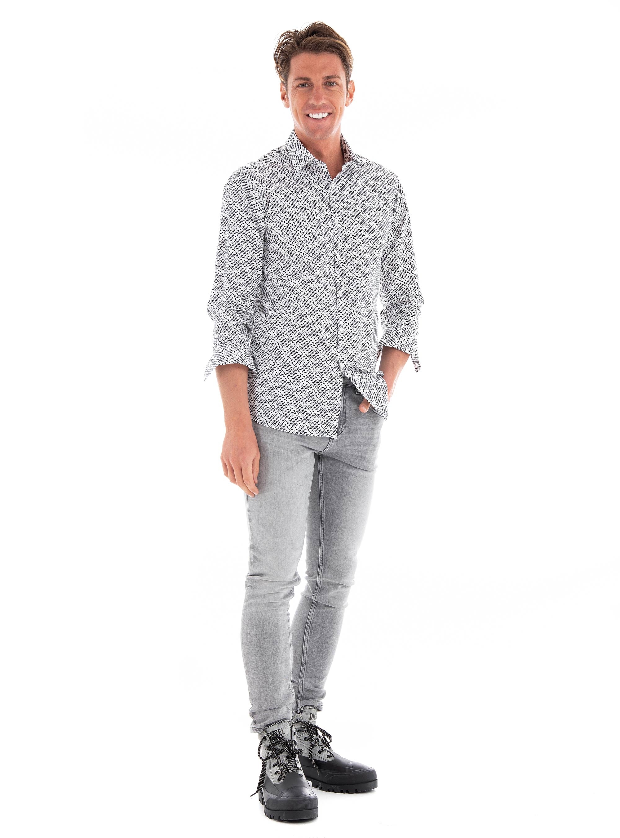 Karl Lagerfeld Slim Fit Shirt - White